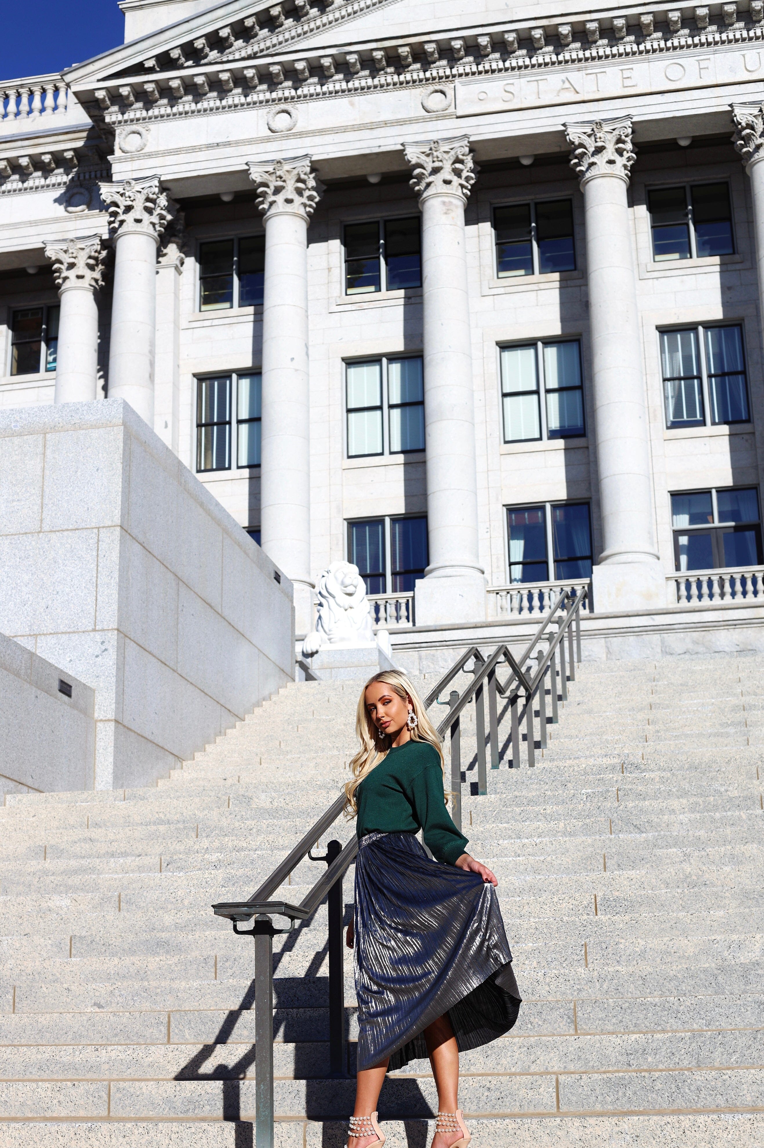 The Star-struck Metallic Skirt Skirts vendor-unknown 