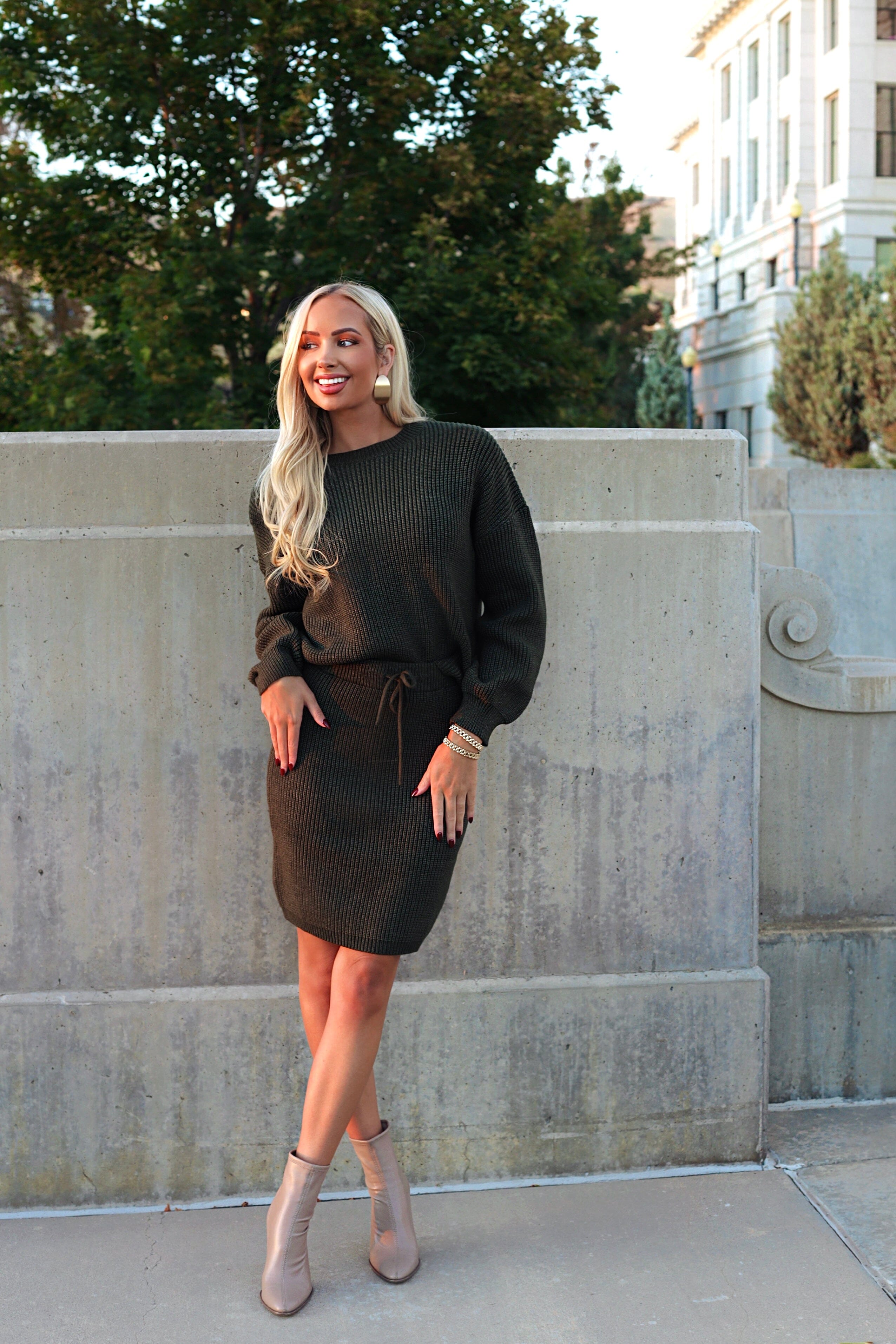 All Things Classy Sweater Skirt Tops vendor-unknown 