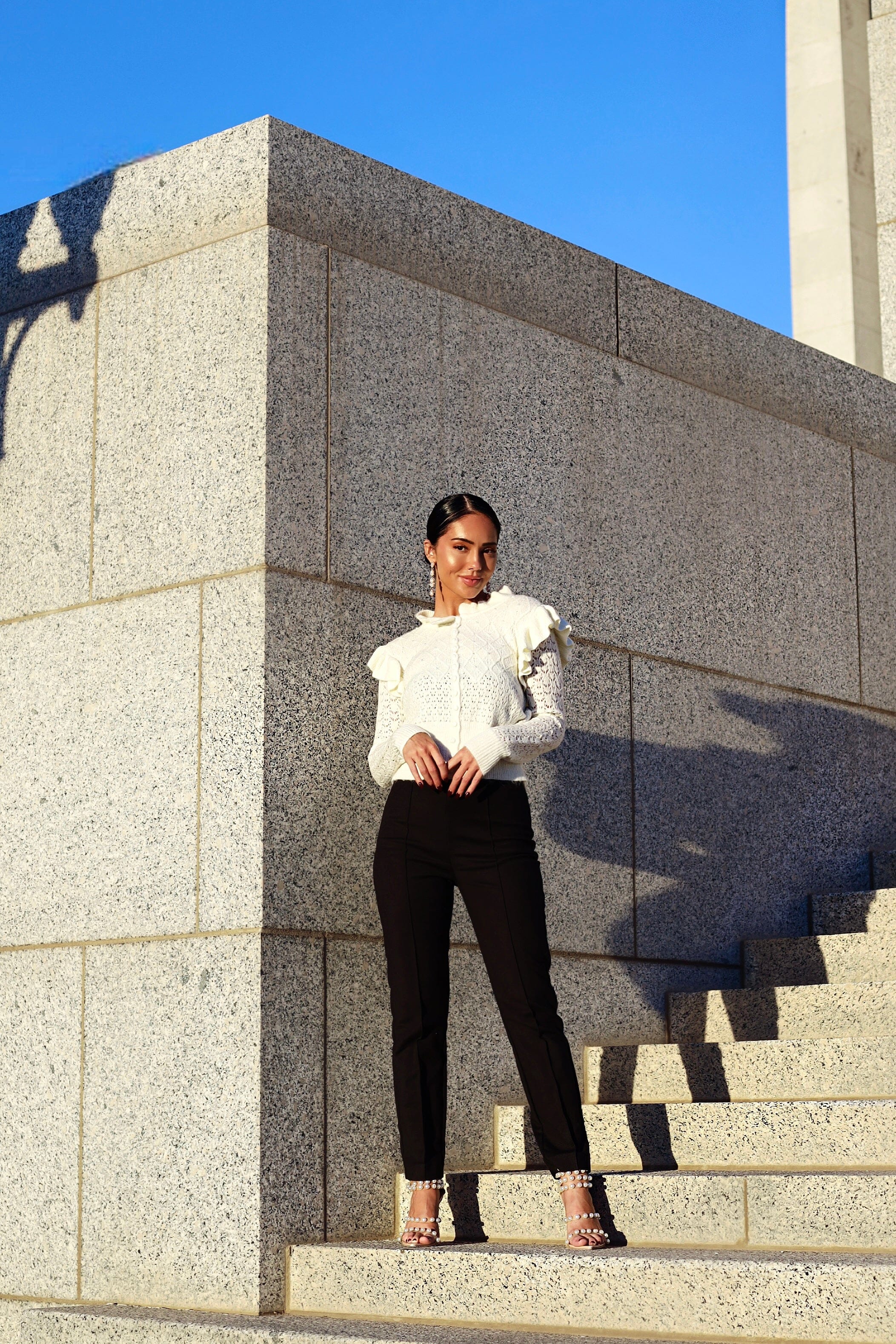 Here For The Frills Crochet Cardigan Tops vendor-unknown 