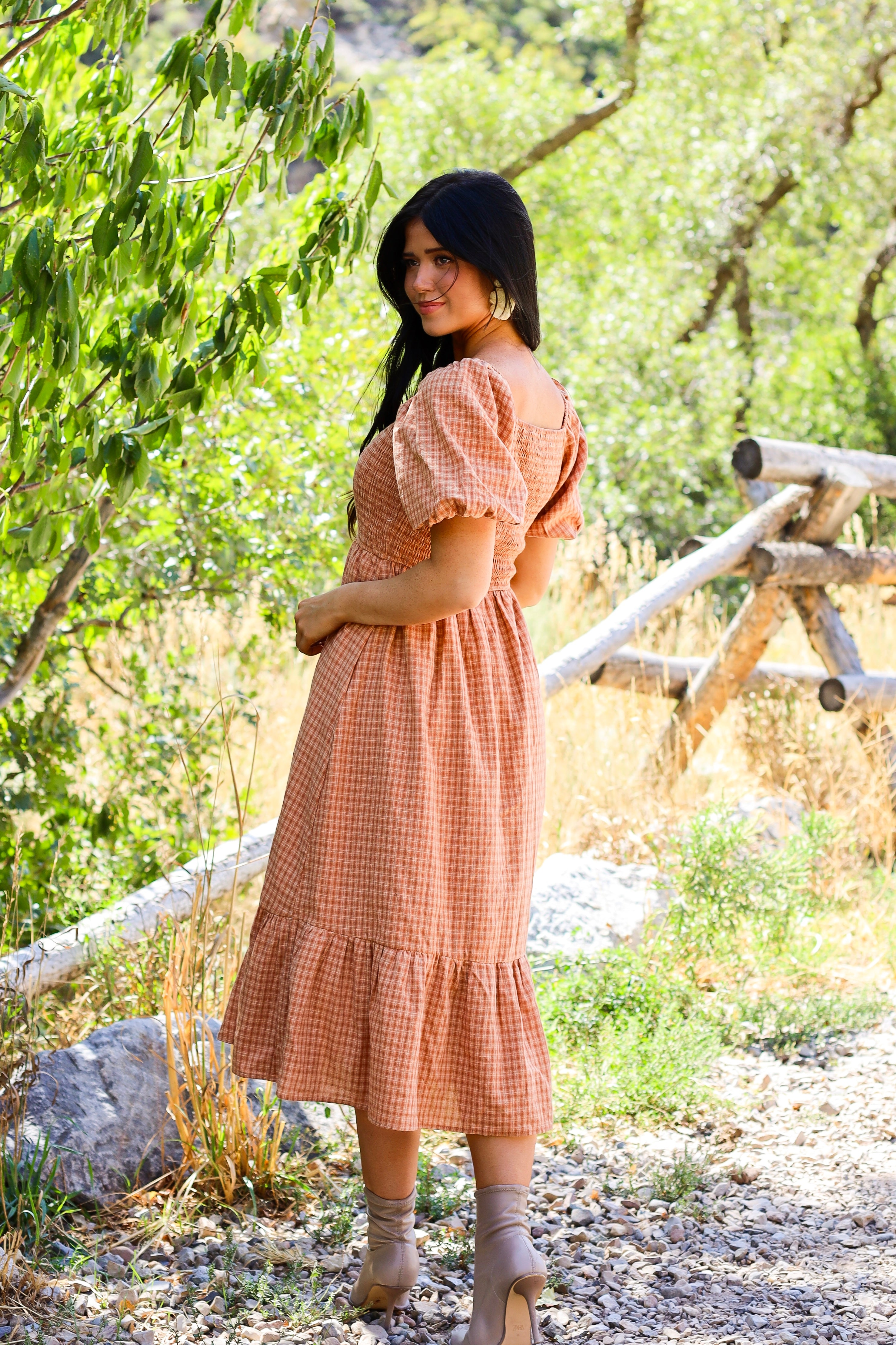 The Azra Modest Gingham Dress