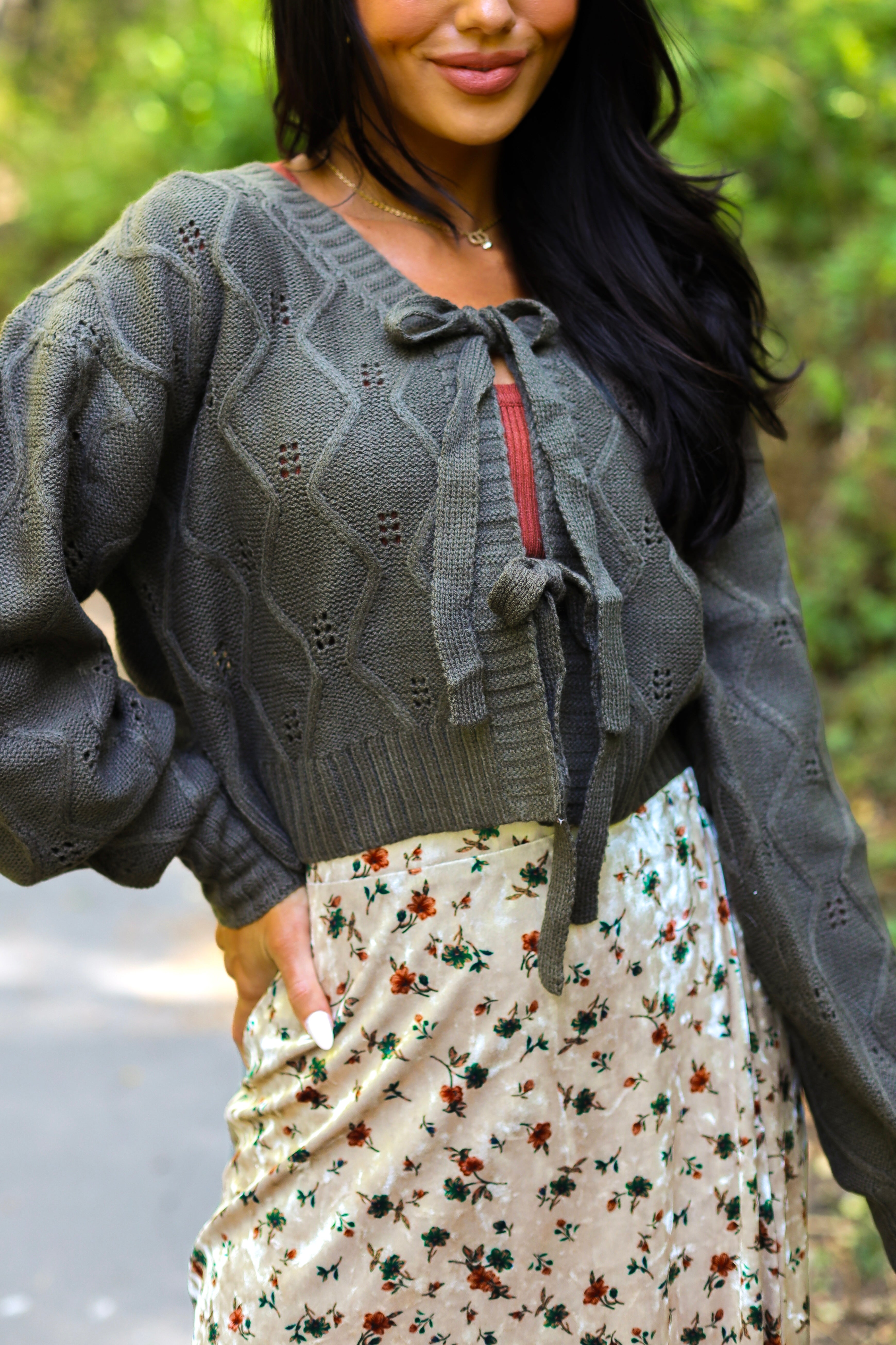 Lasting Love Tie Front Cardigan