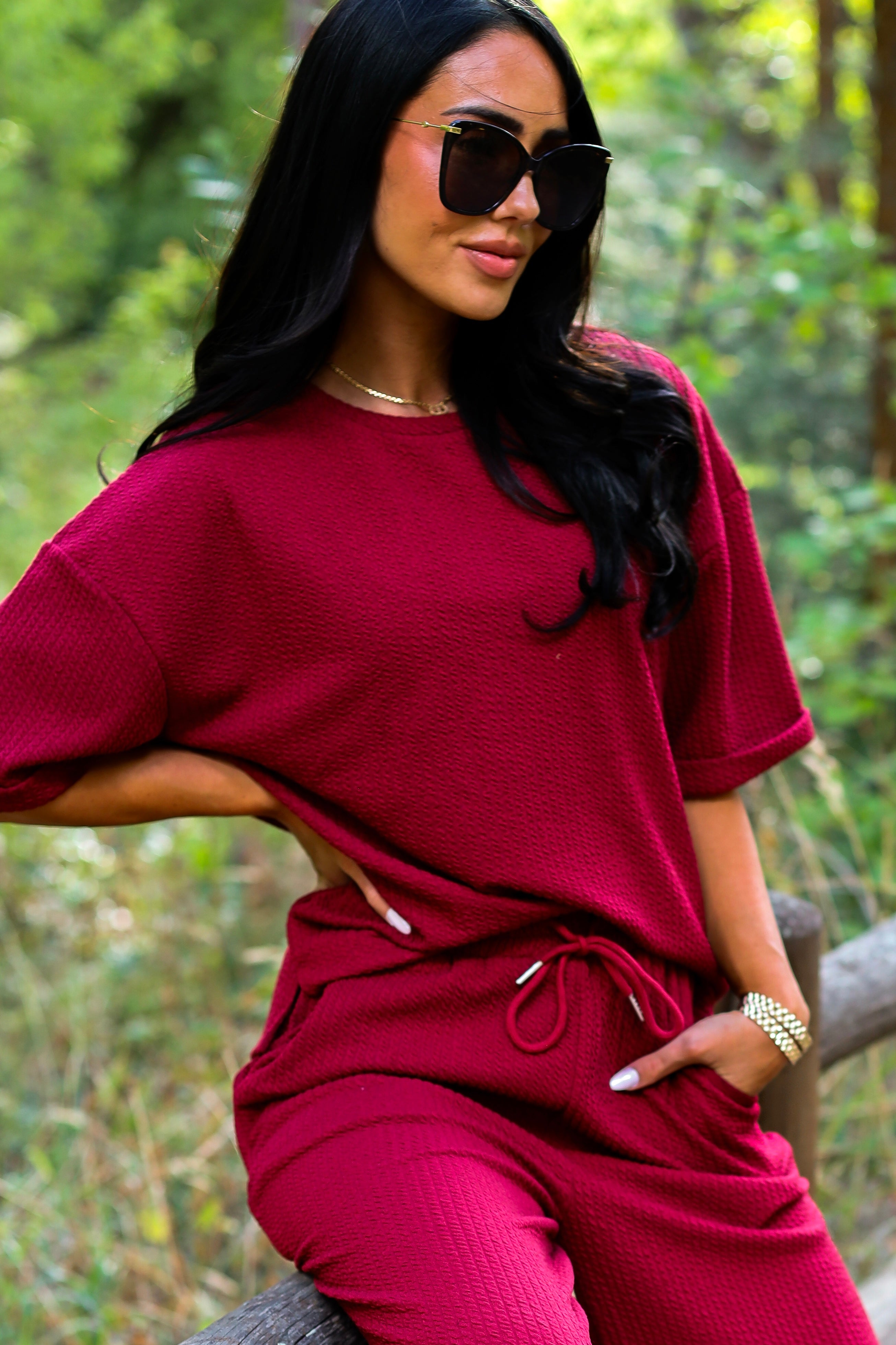 All That Class Textured Top