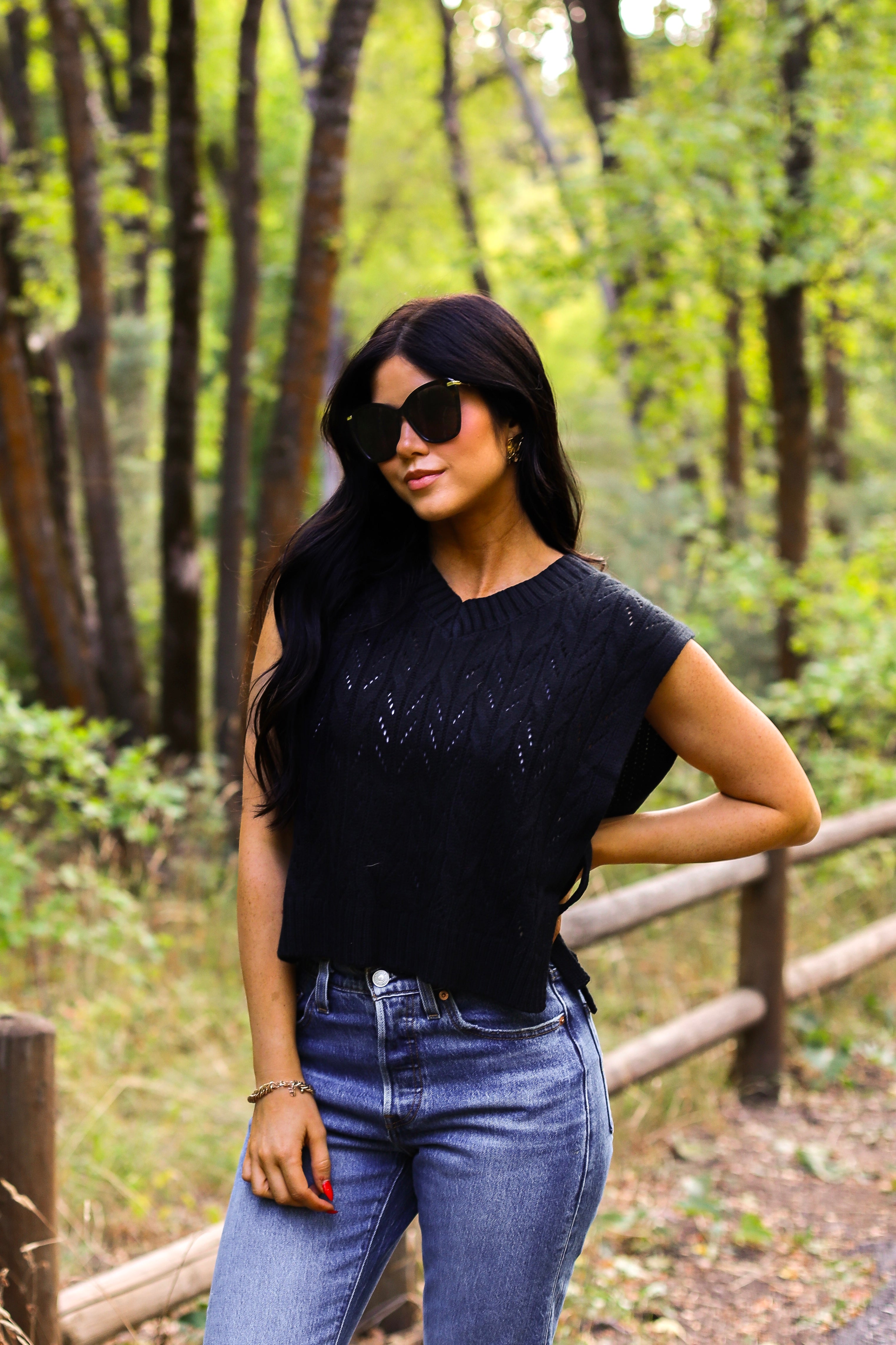 Cable Knit Sweater Vest