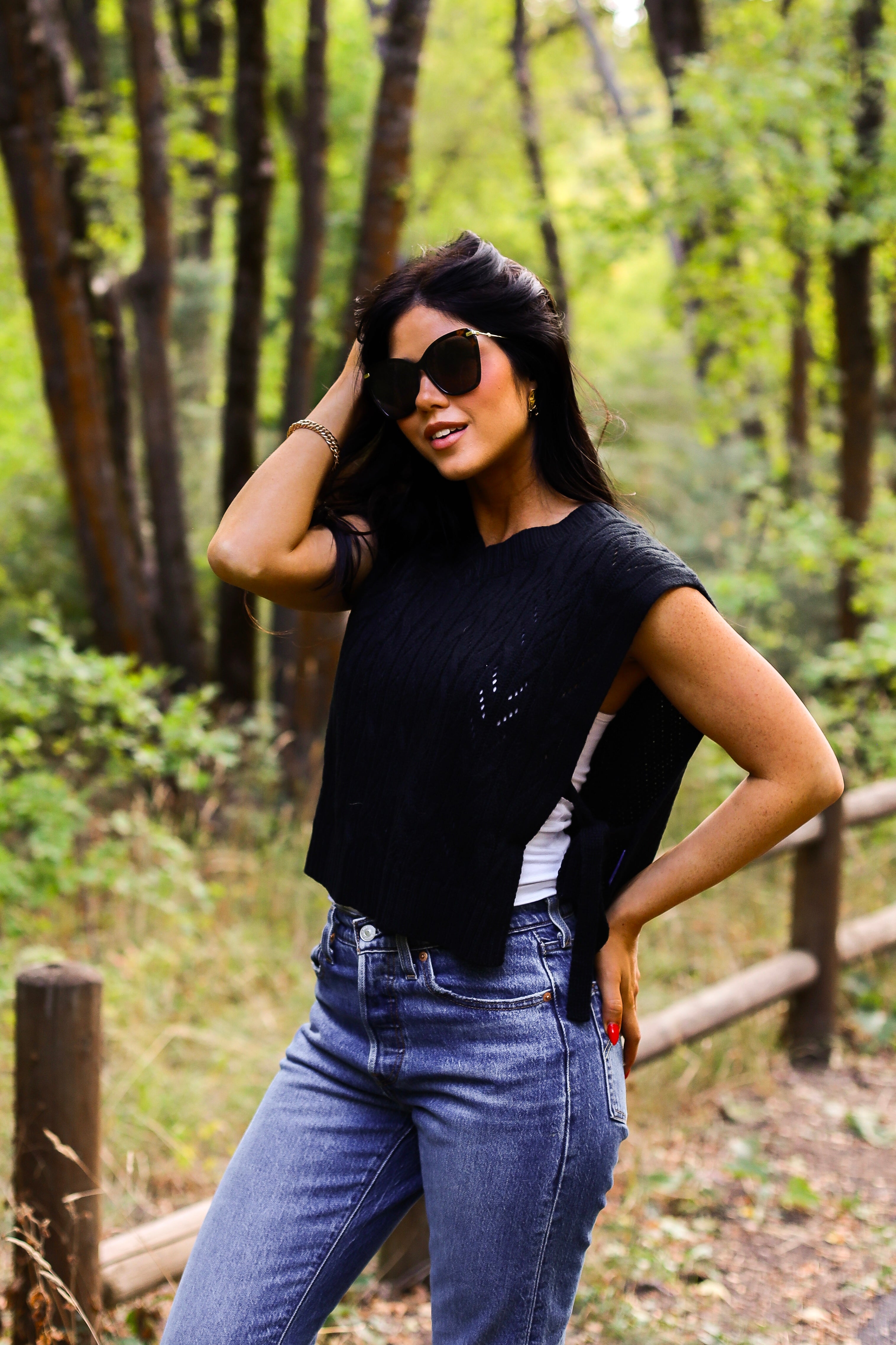 Cable Knit Sweater Vest