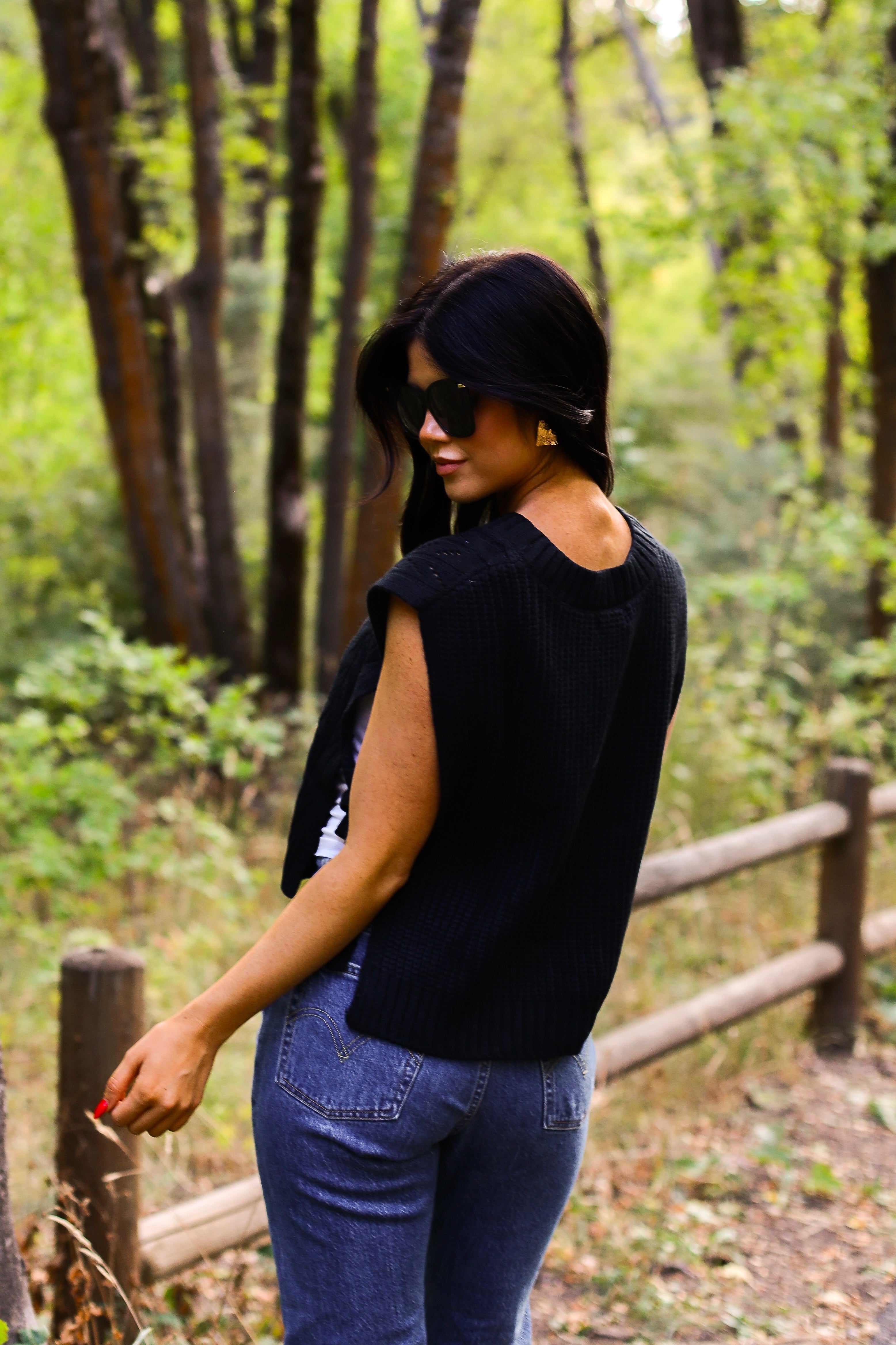 Cable Knit Sweater Vest