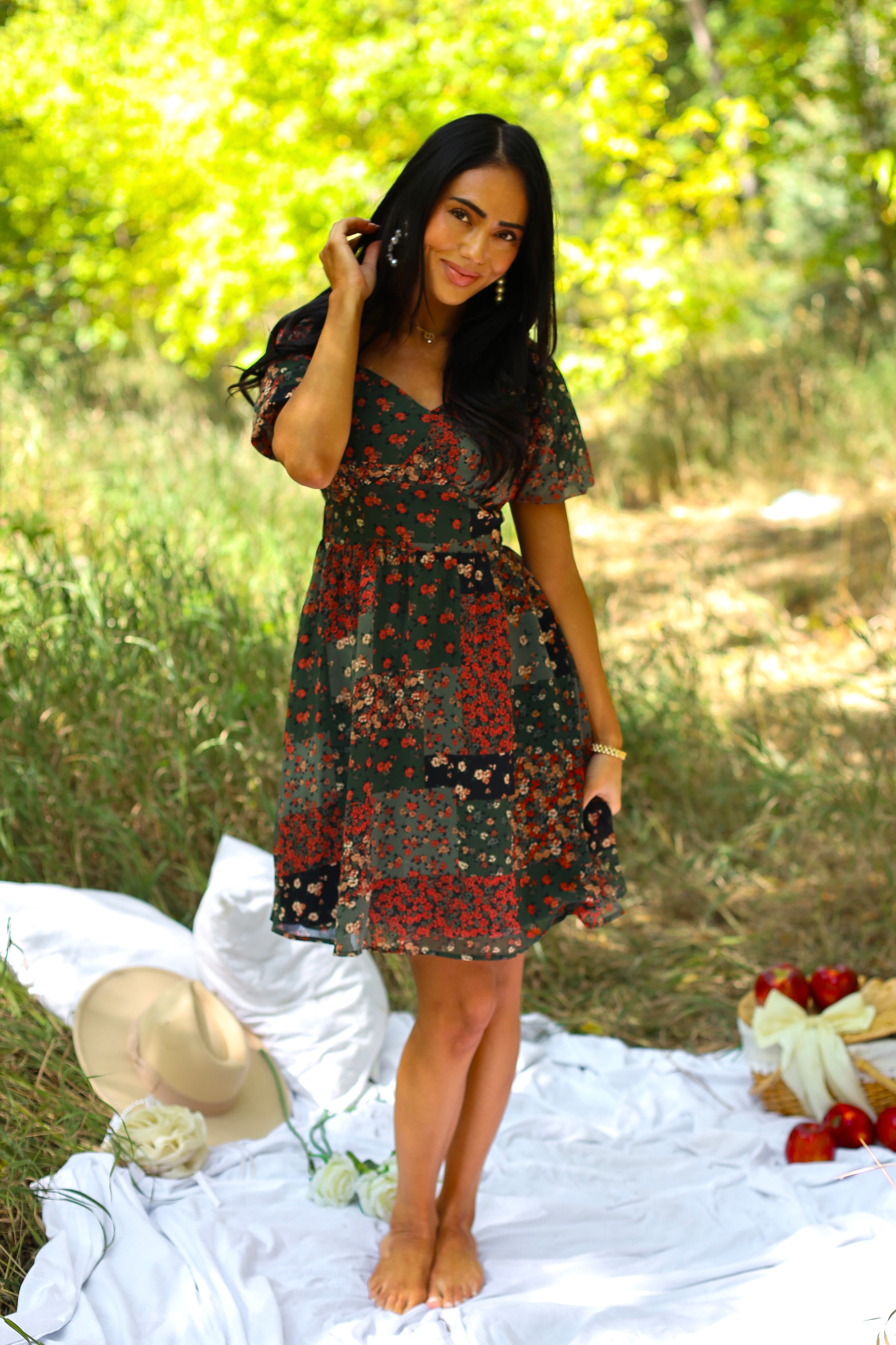 The Tessa Modest Patchwork Dress