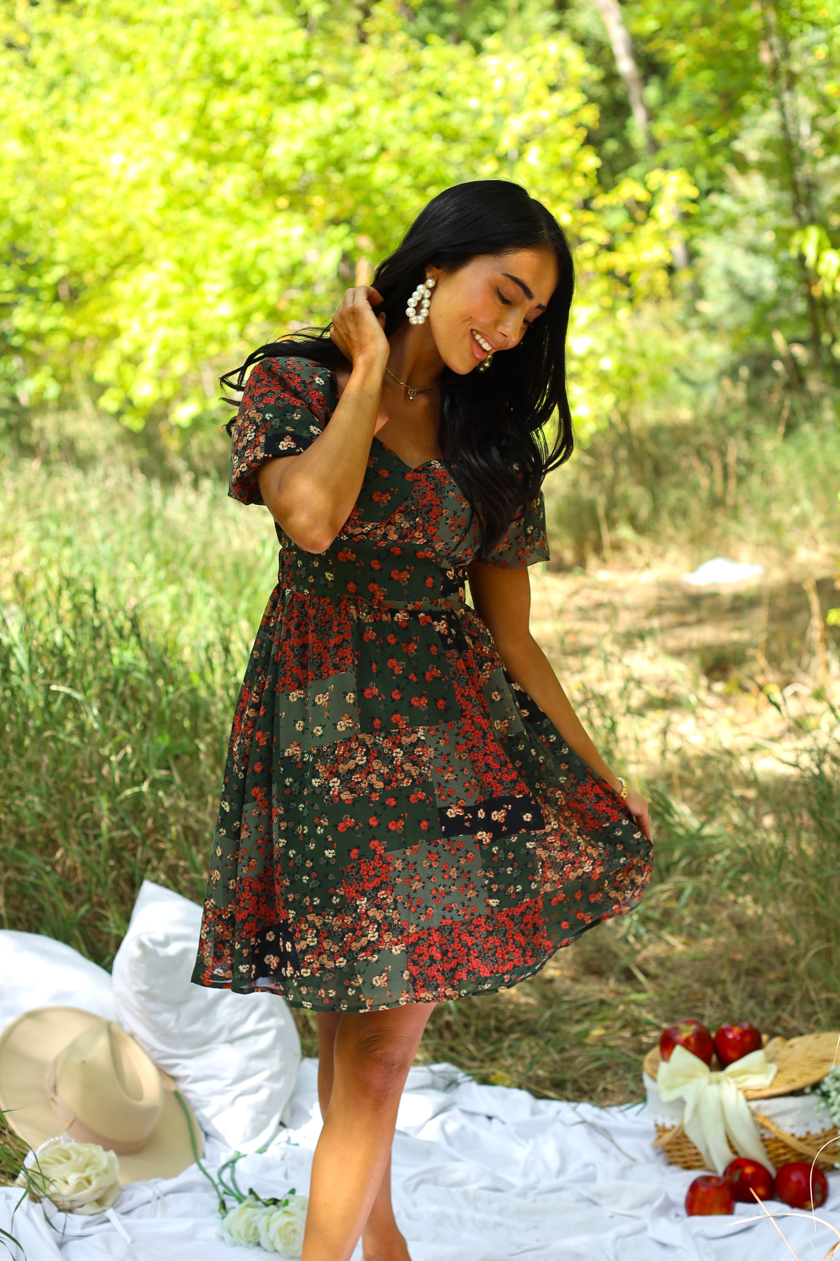 The Tessa Modest Patchwork Dress