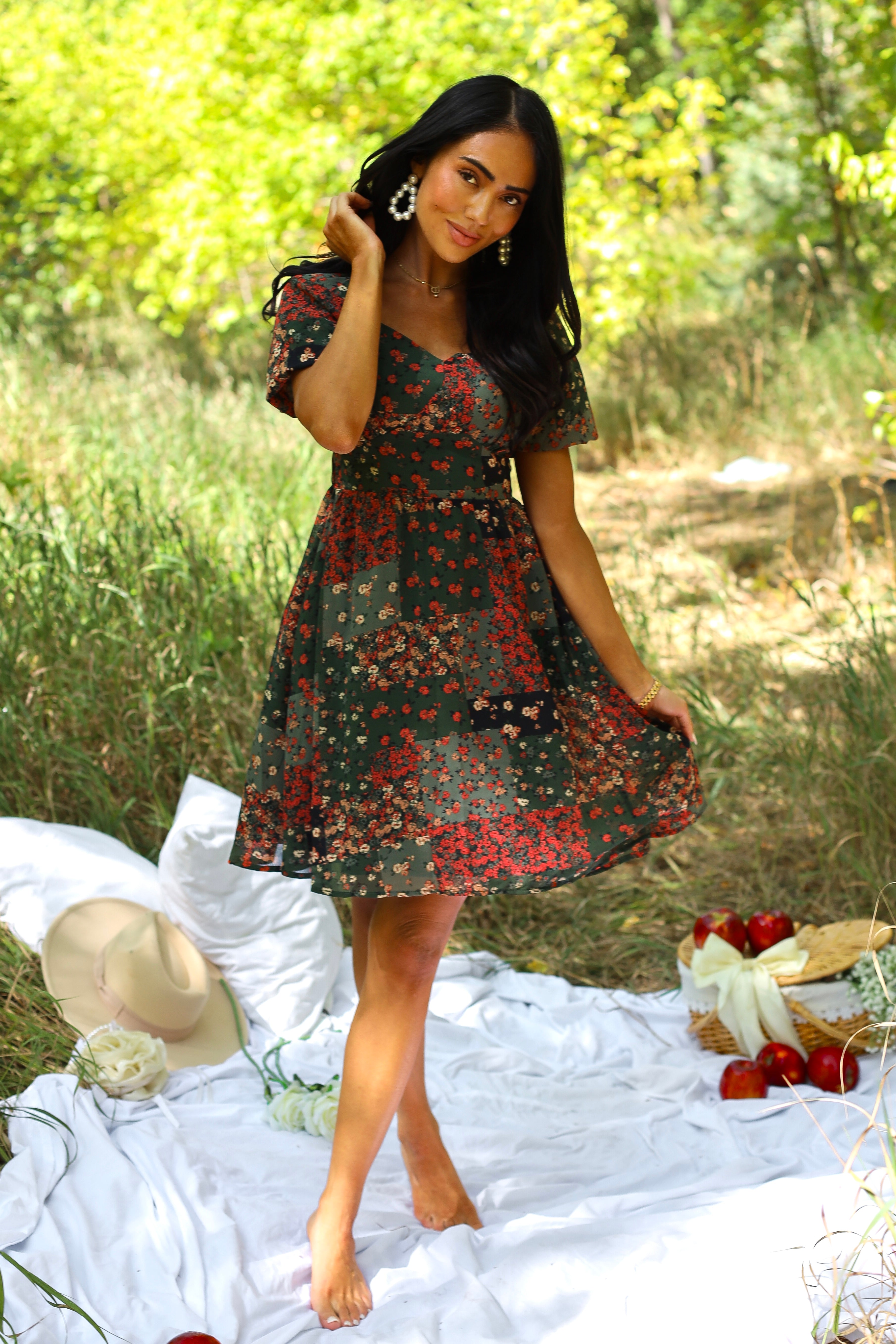 The Tessa Modest Patchwork Dress