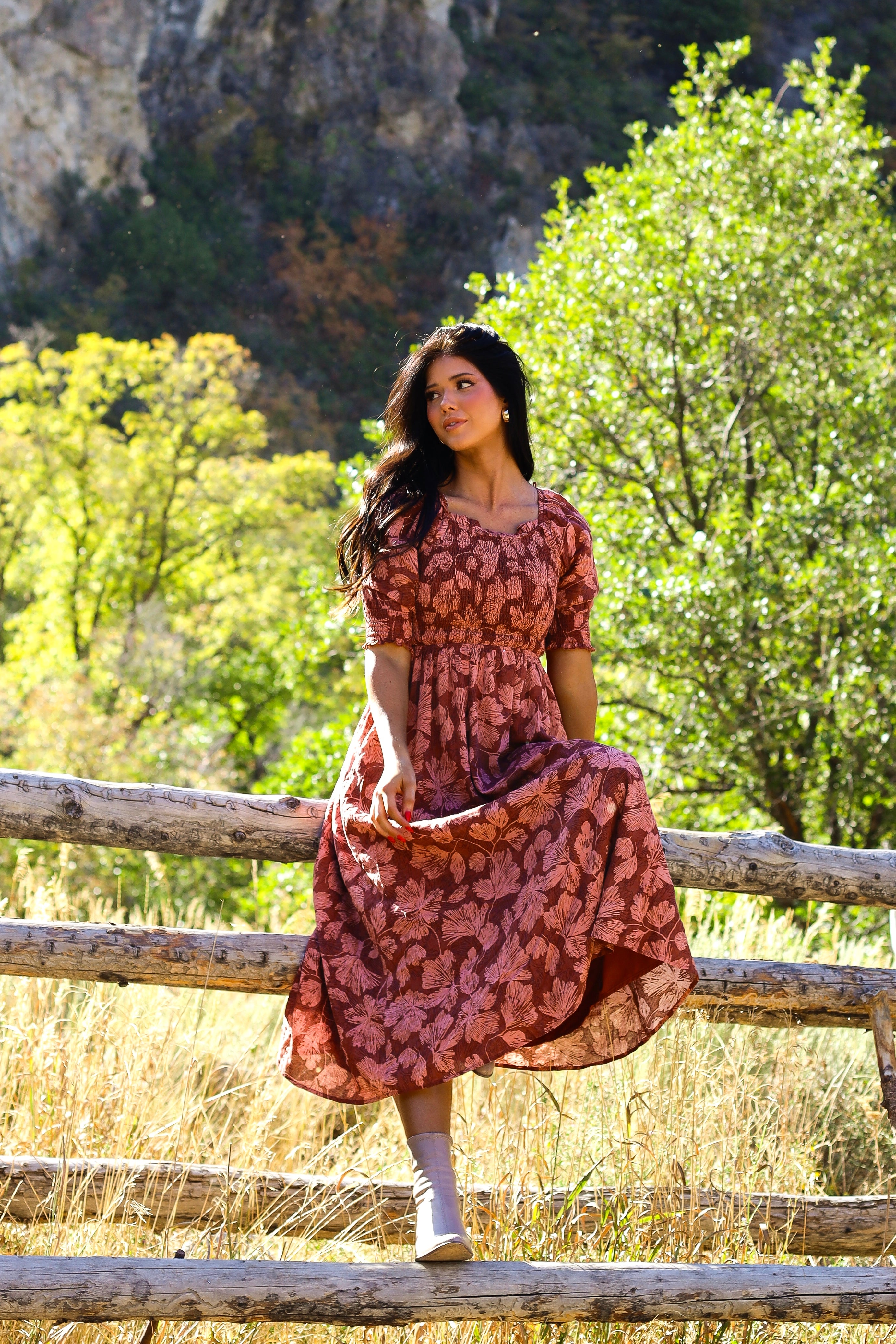 The Pepper Modest Floral Dress