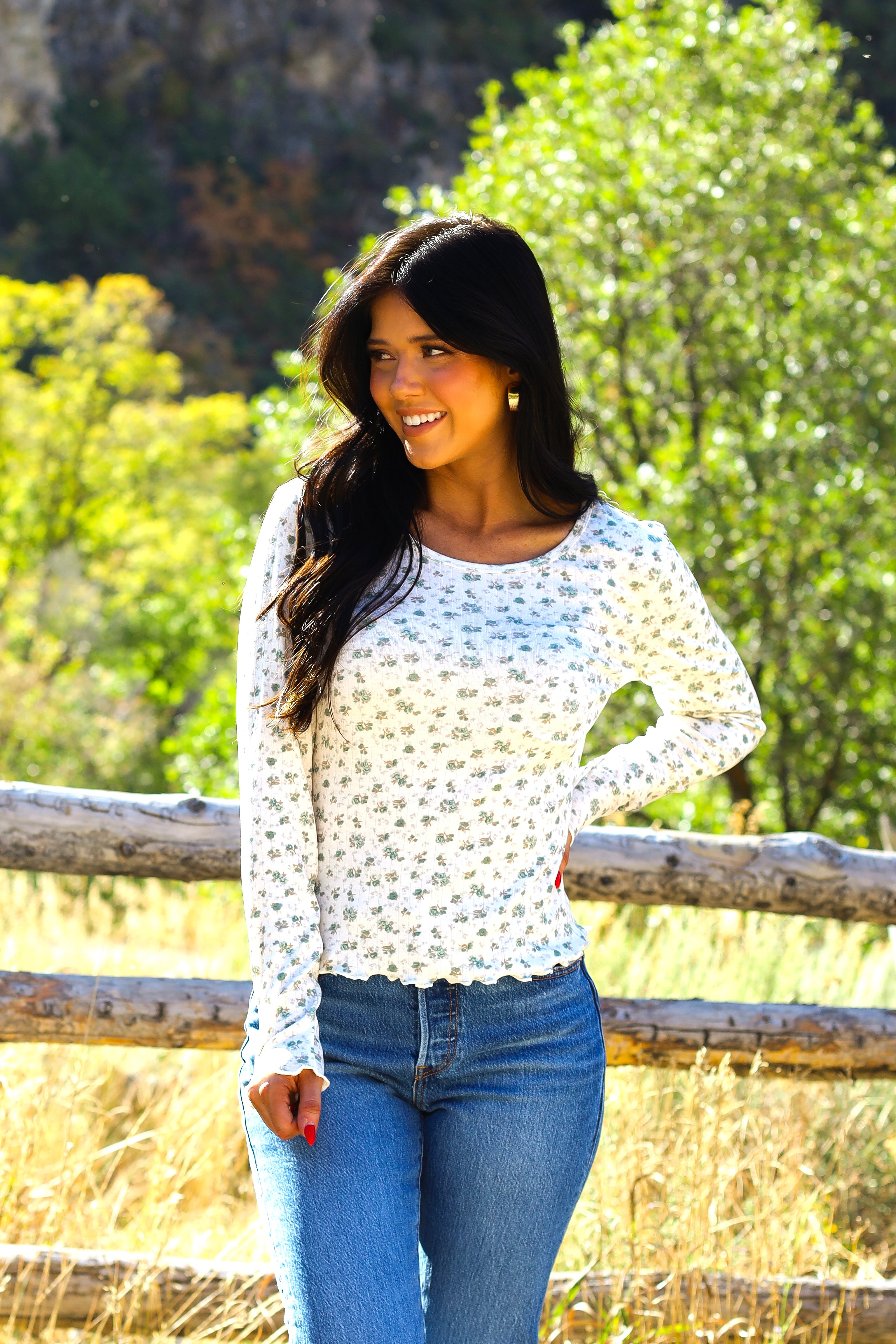 Hopeful Love Ribbed Top