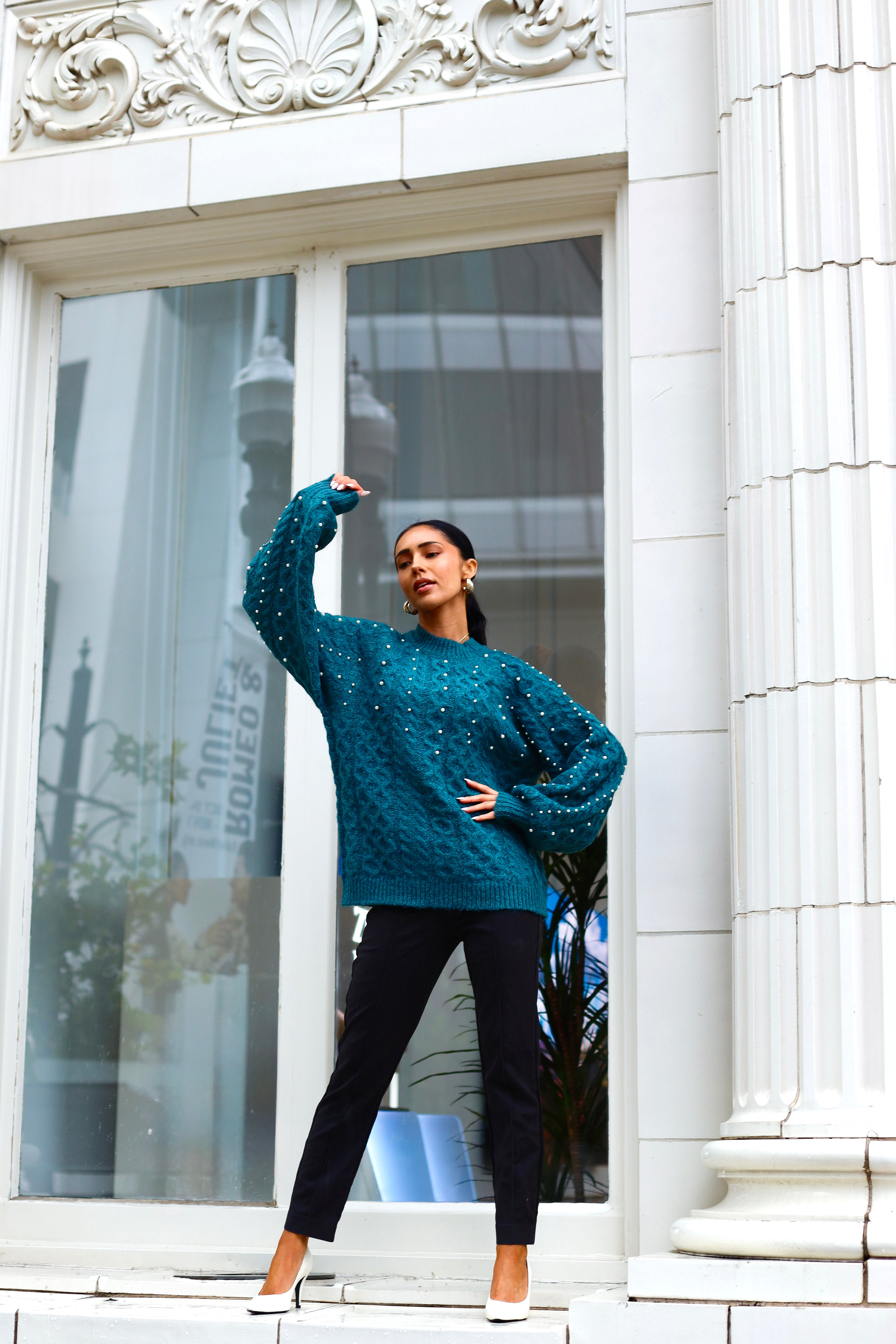 Cool Evenings Cable Knit Sweater