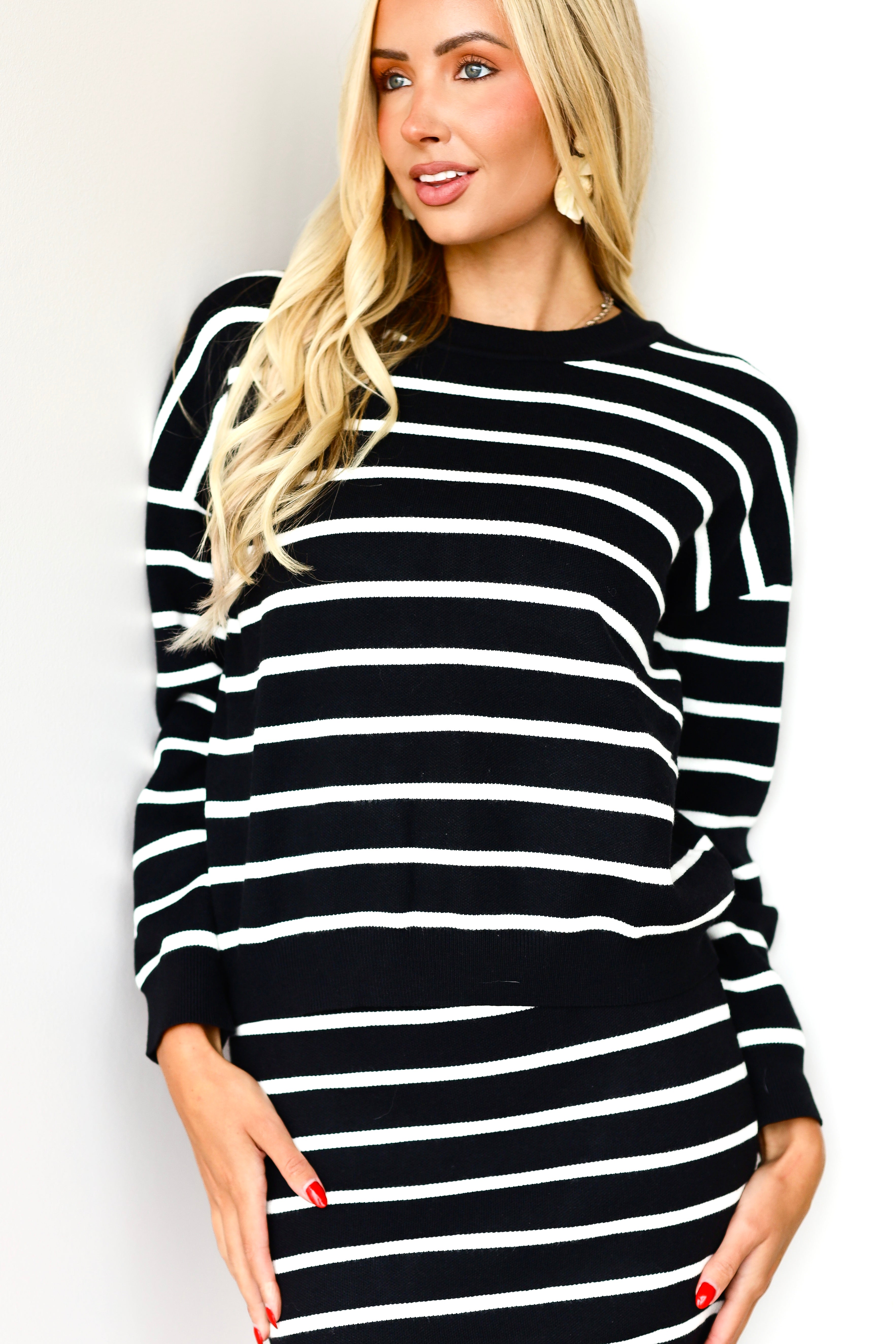 All Is Right Striped Sweater