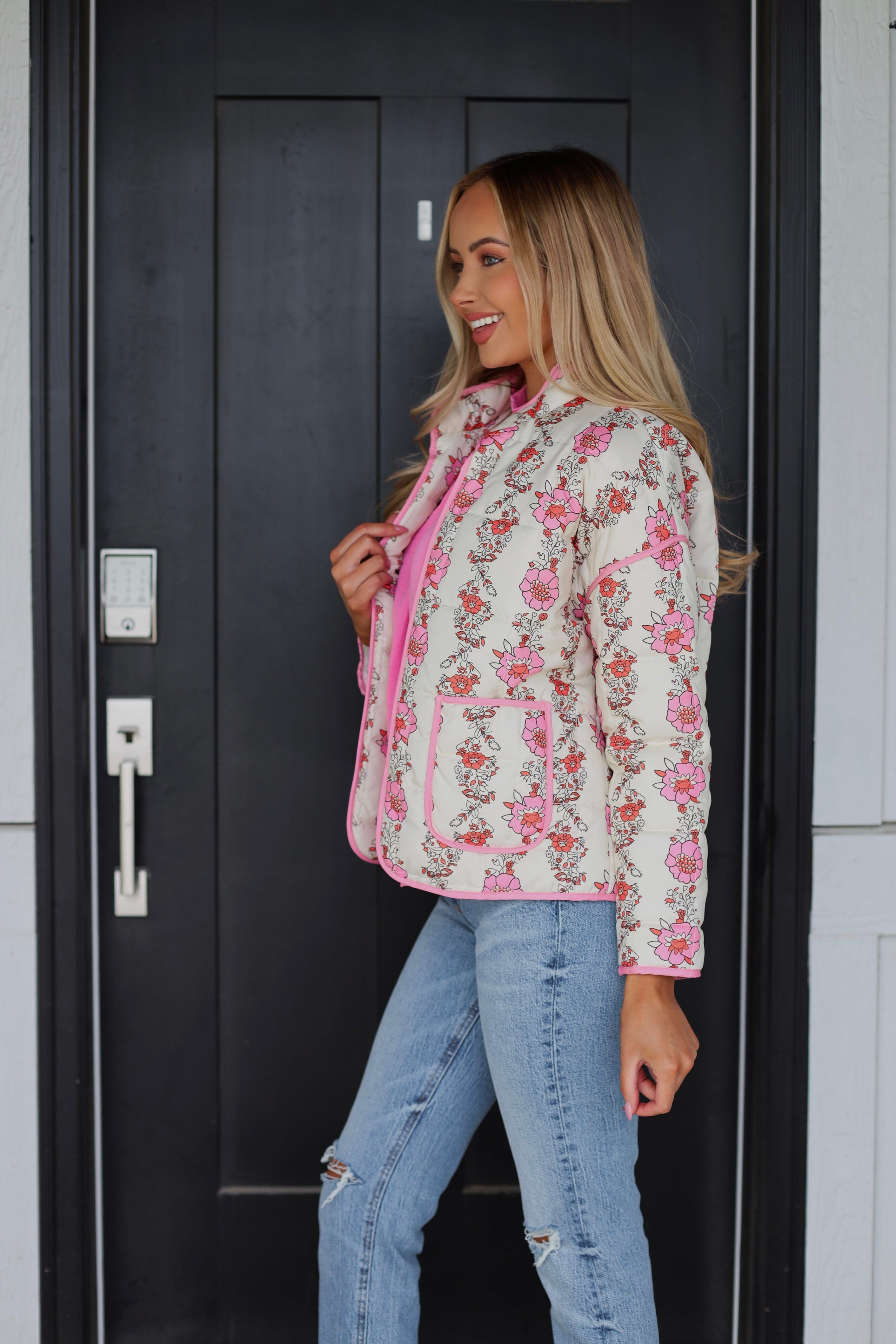 Lightweight Quilted Spring Jacket Modest Dresses vendor-unknown 