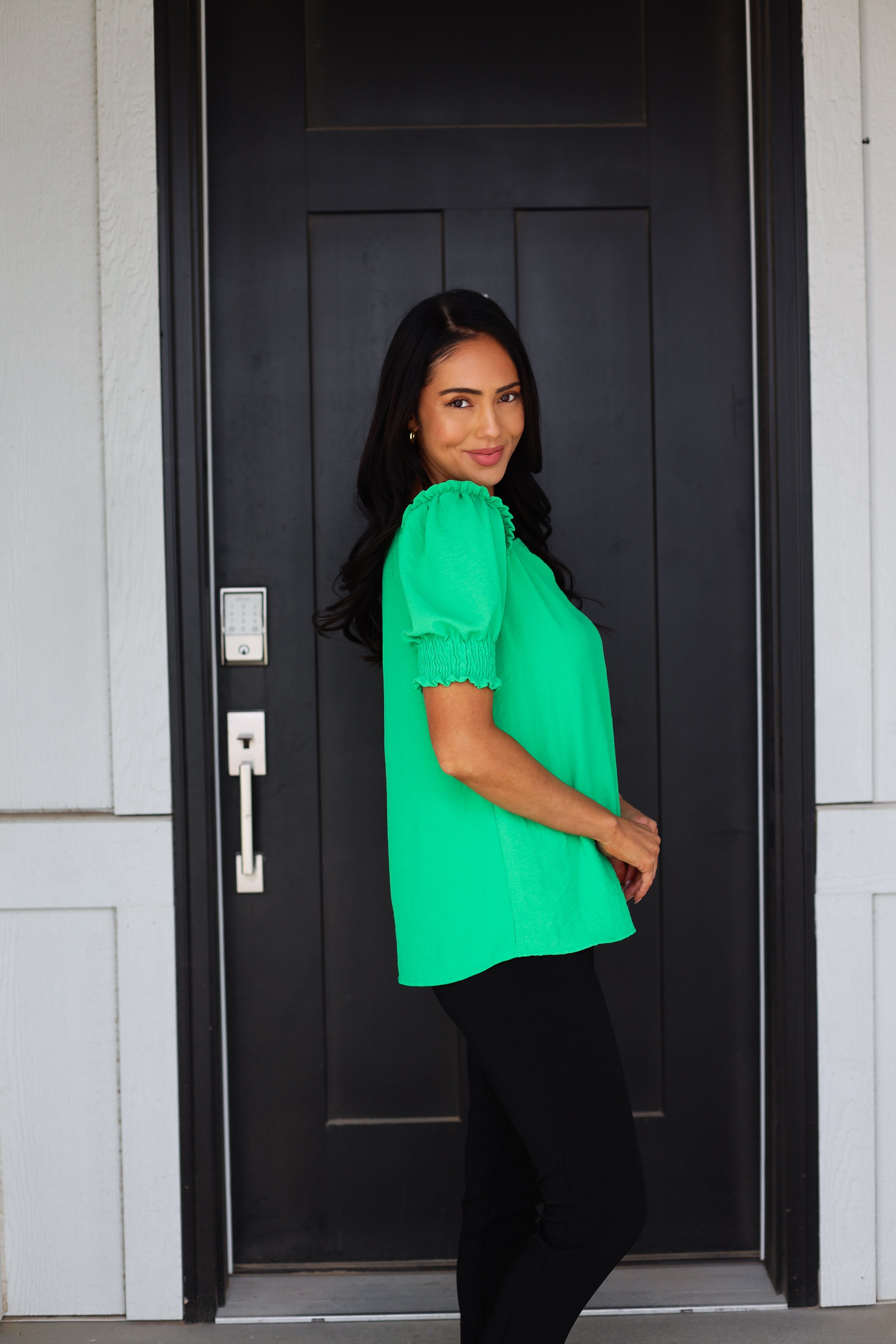 Feeling The Sunshine Puff Sleeve Blouse NeeSee's Dresses 