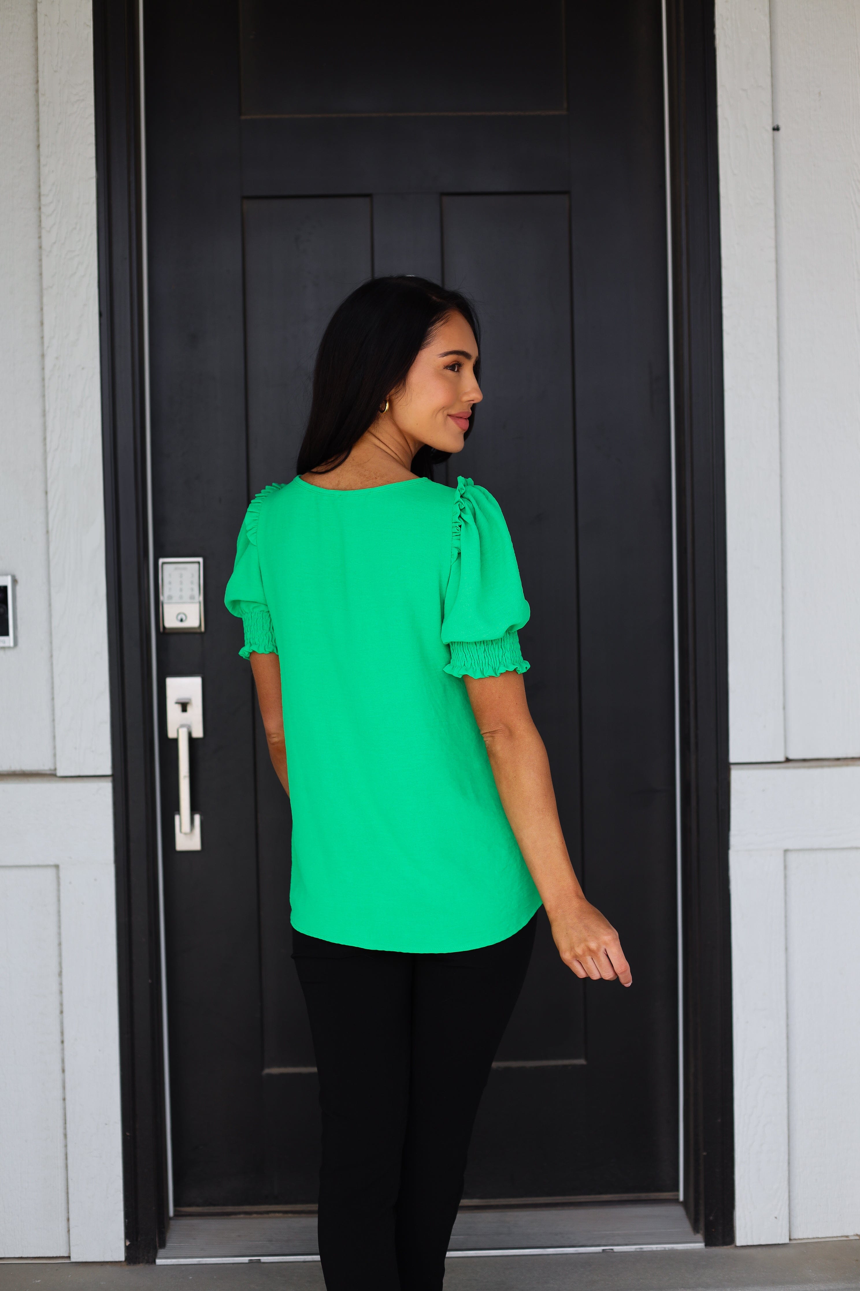 Feeling The Sunshine Puff Sleeve Blouse NeeSee's Dresses 