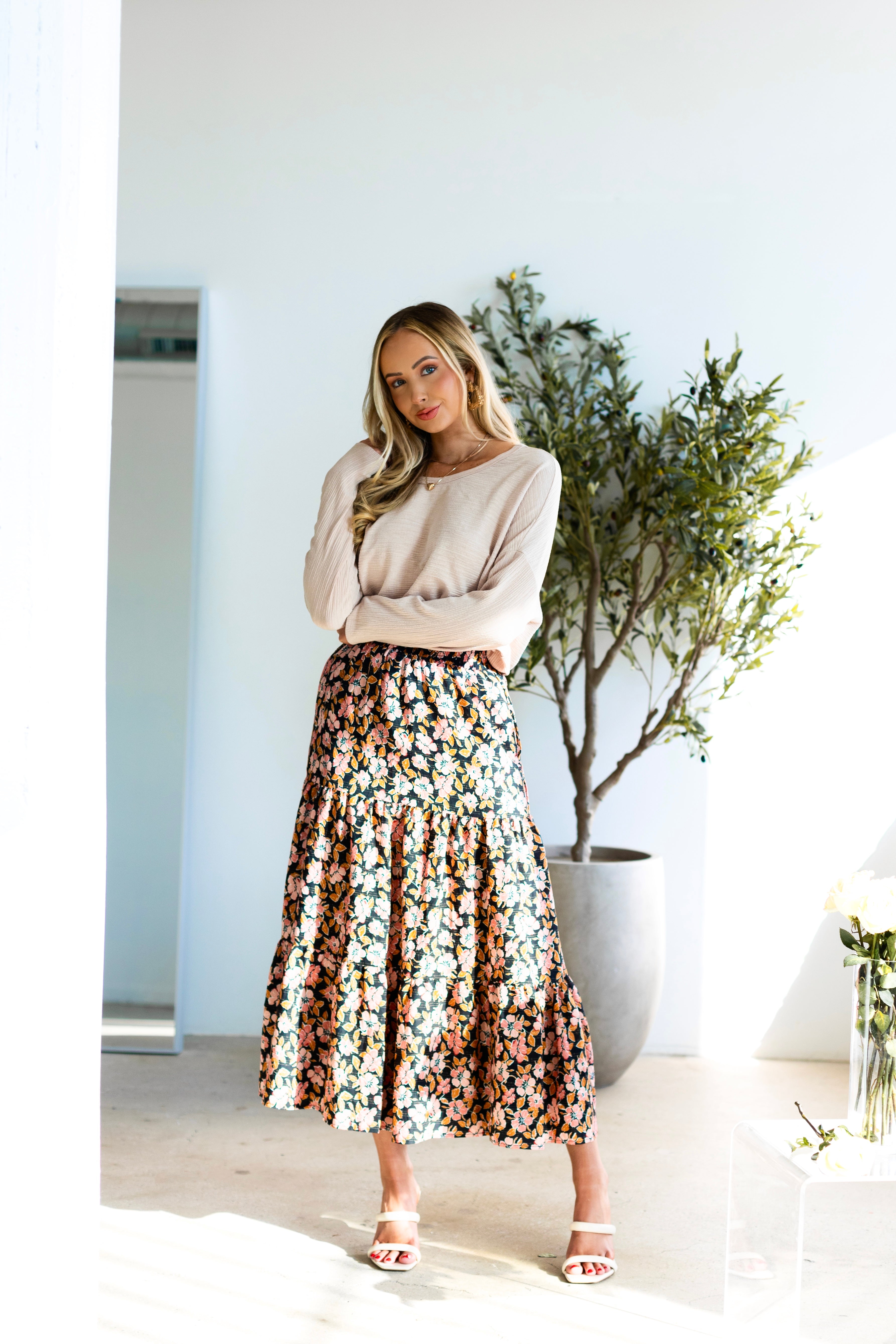 First Impressions Tiered Skirt