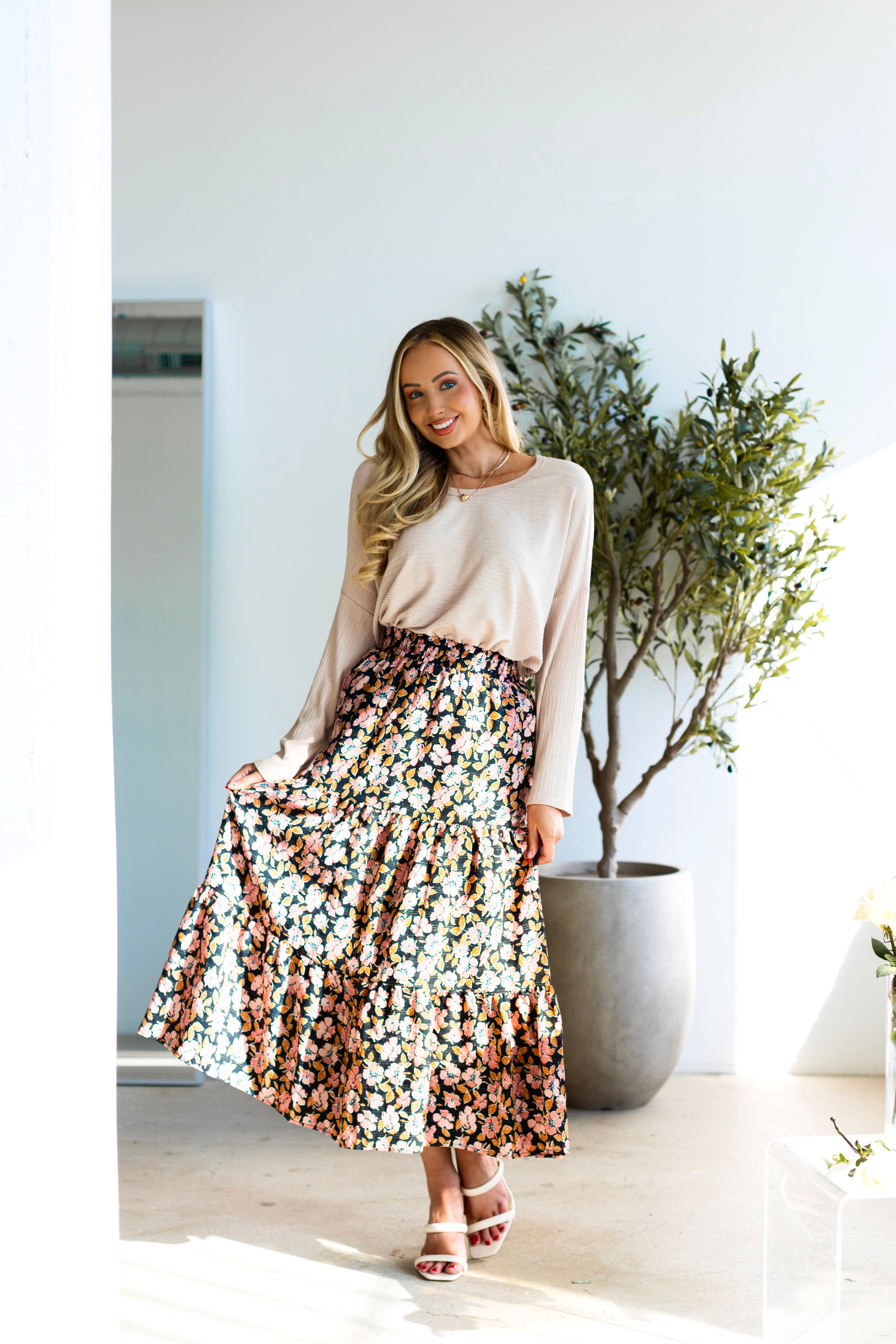 First Impressions Tiered Skirt