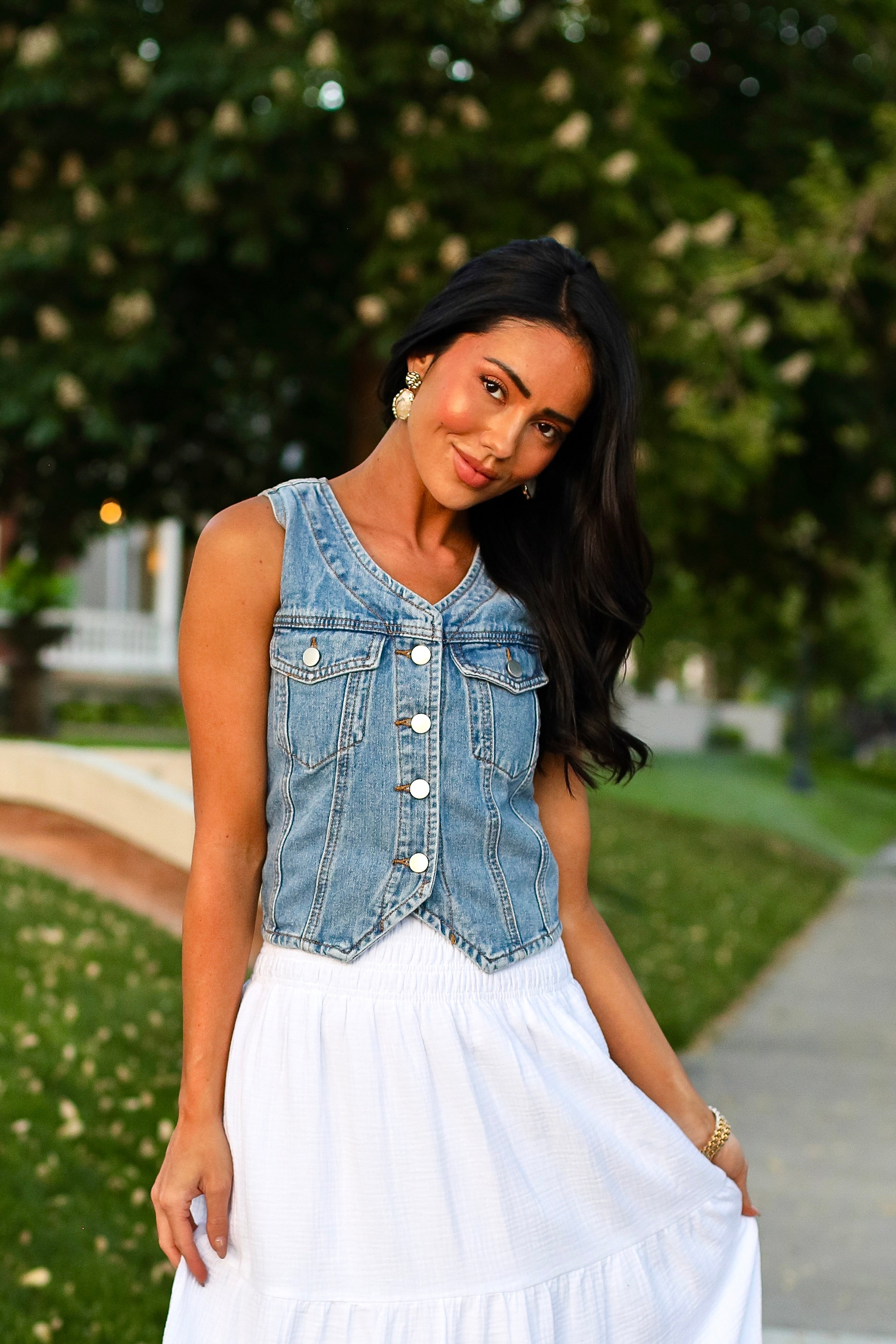 Feeling Breezy Denim Vest