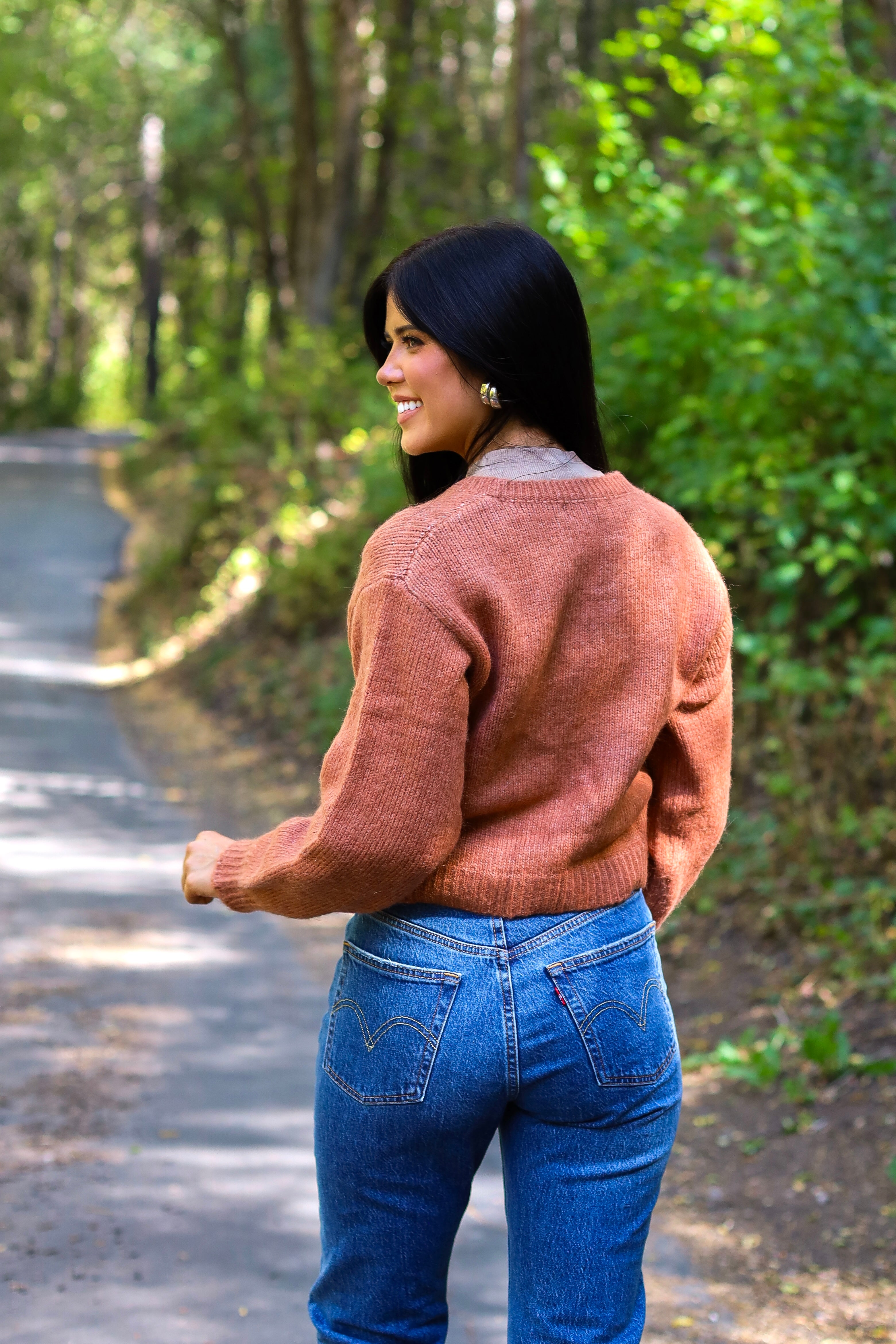 Bow Front Crop Sweater