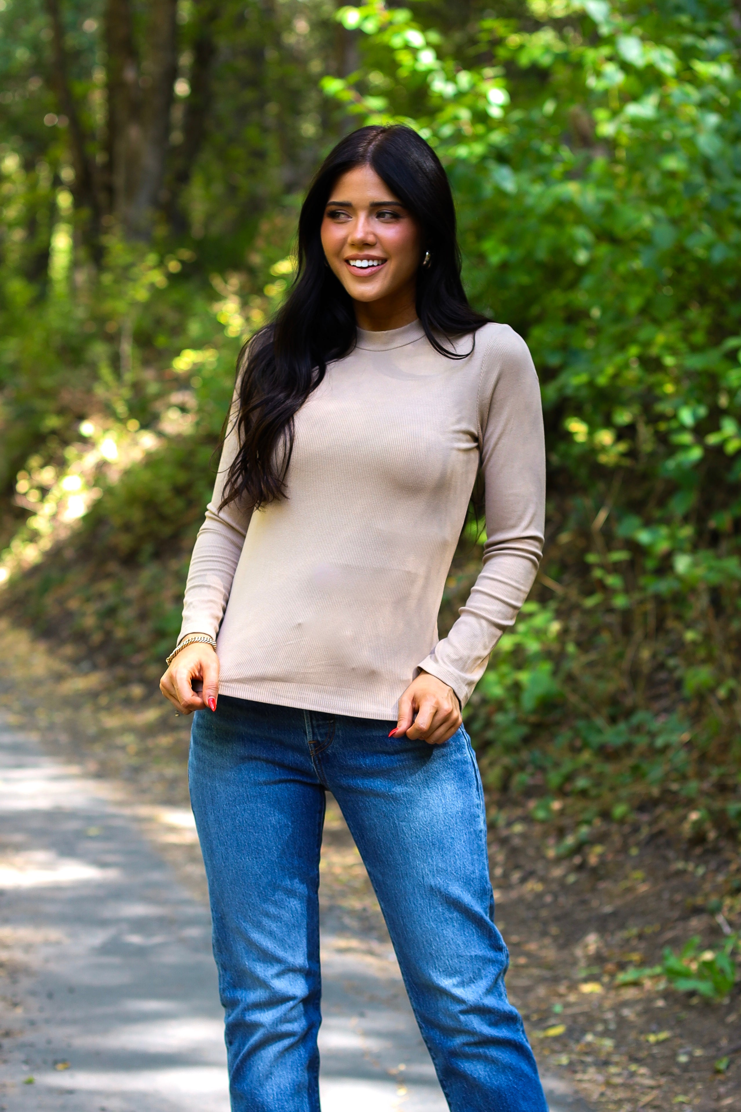 Love Is The Guide Mock Neck Tee