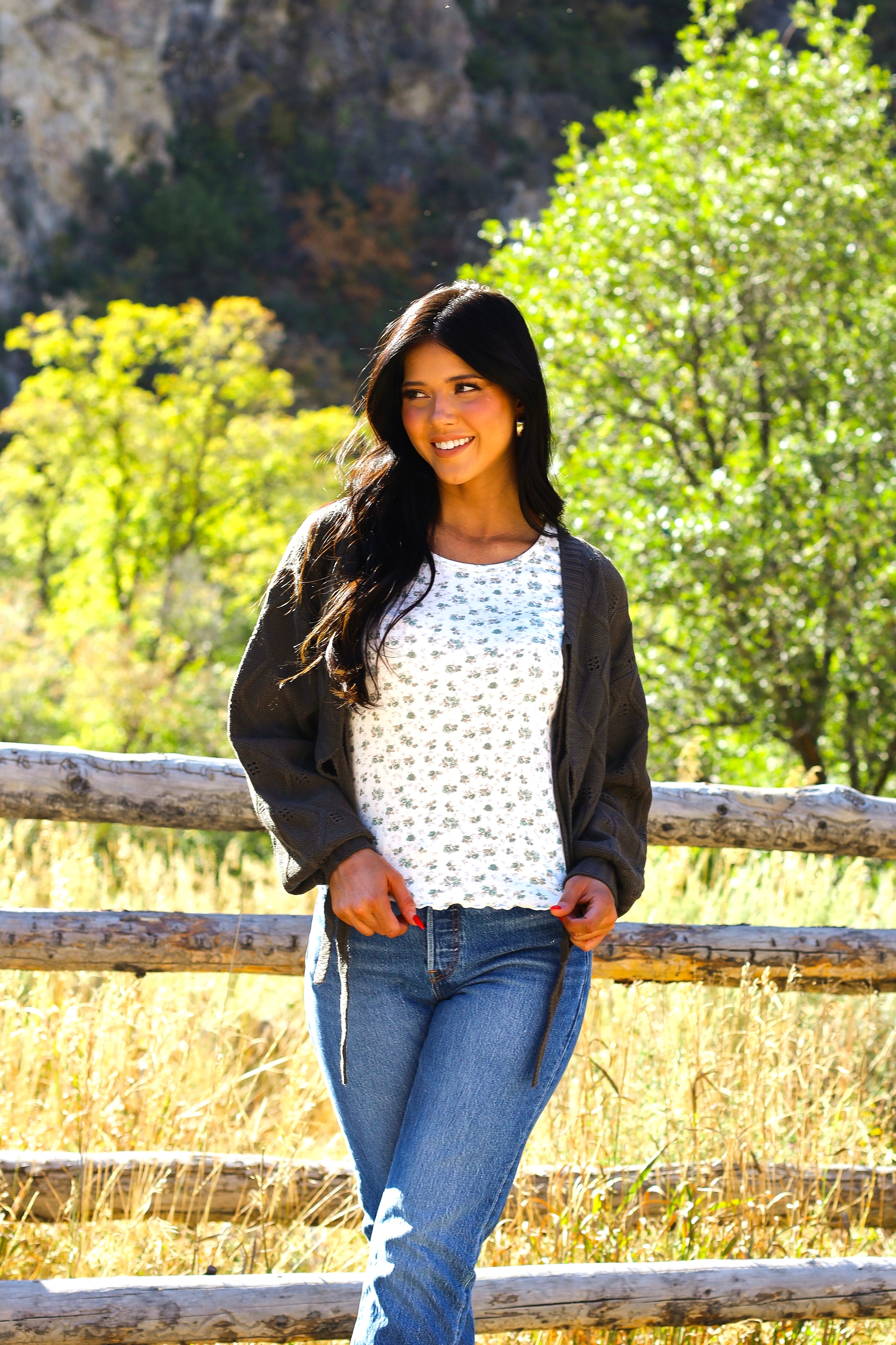 Lasting Love Tie Front Cardigan