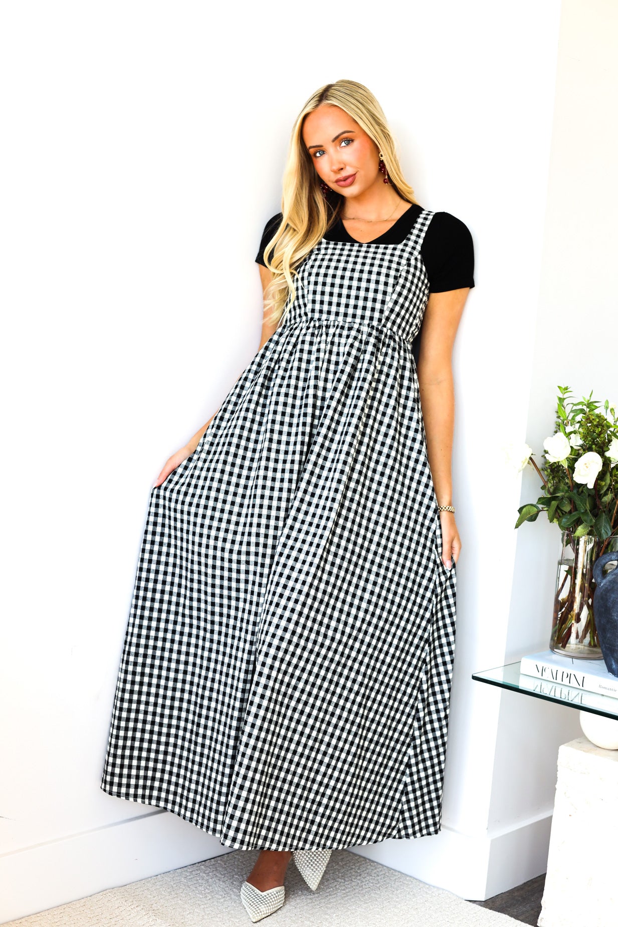 The Bianca Modest Check Dress