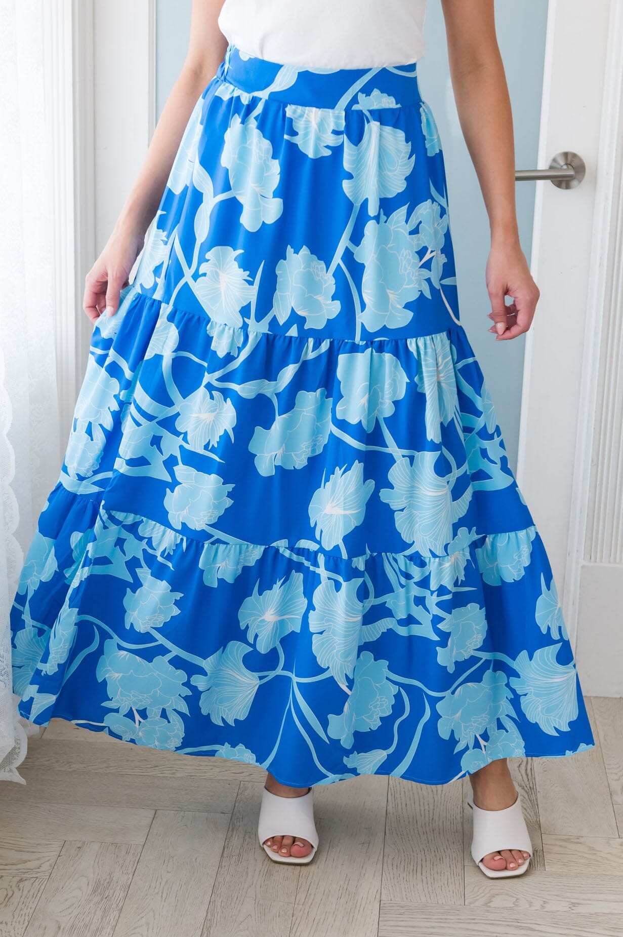 Blue Skies Maxi Skirt Modest Dresses vendor-unknown 