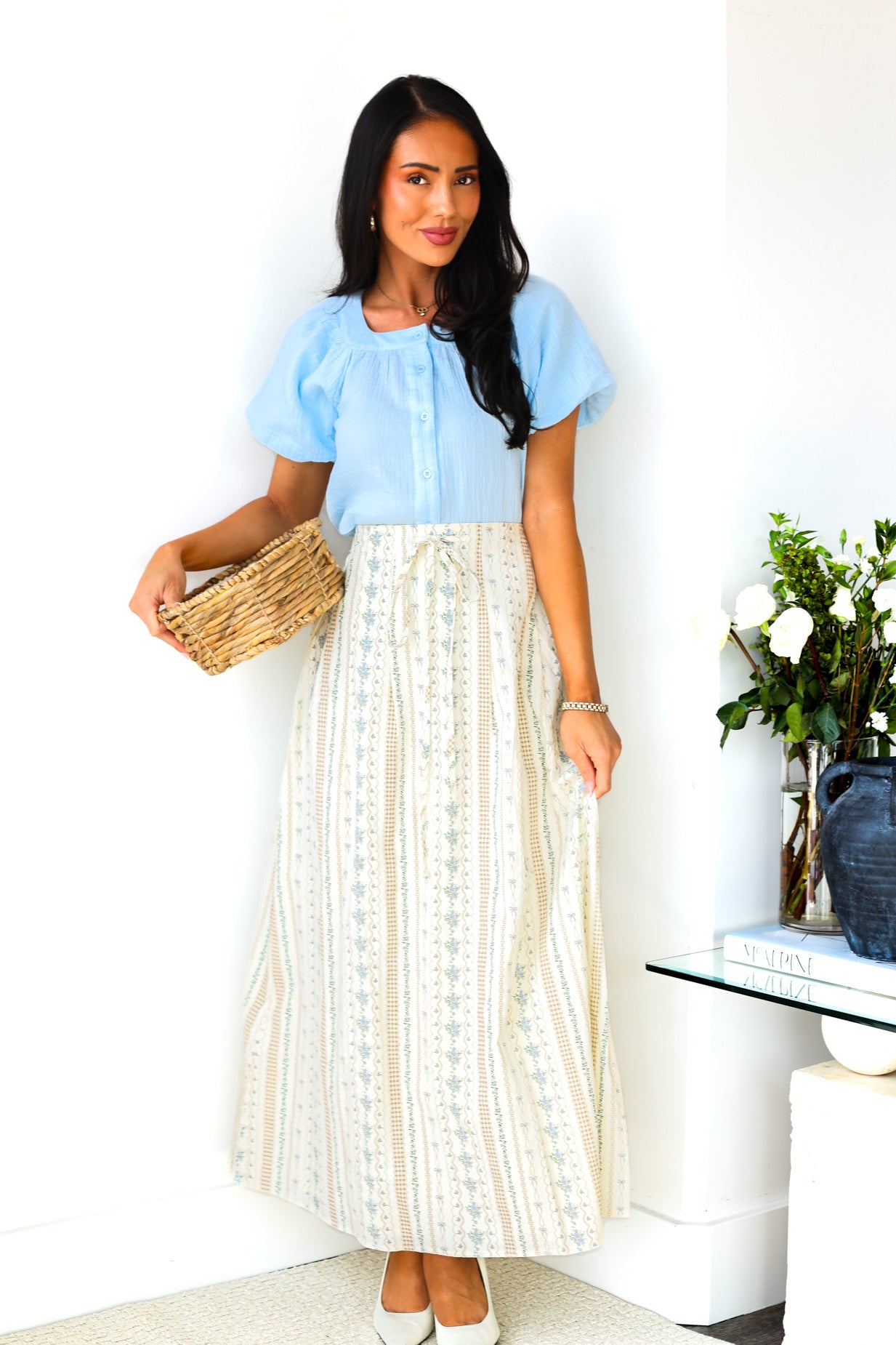 In A Dreamy State Column Skirt