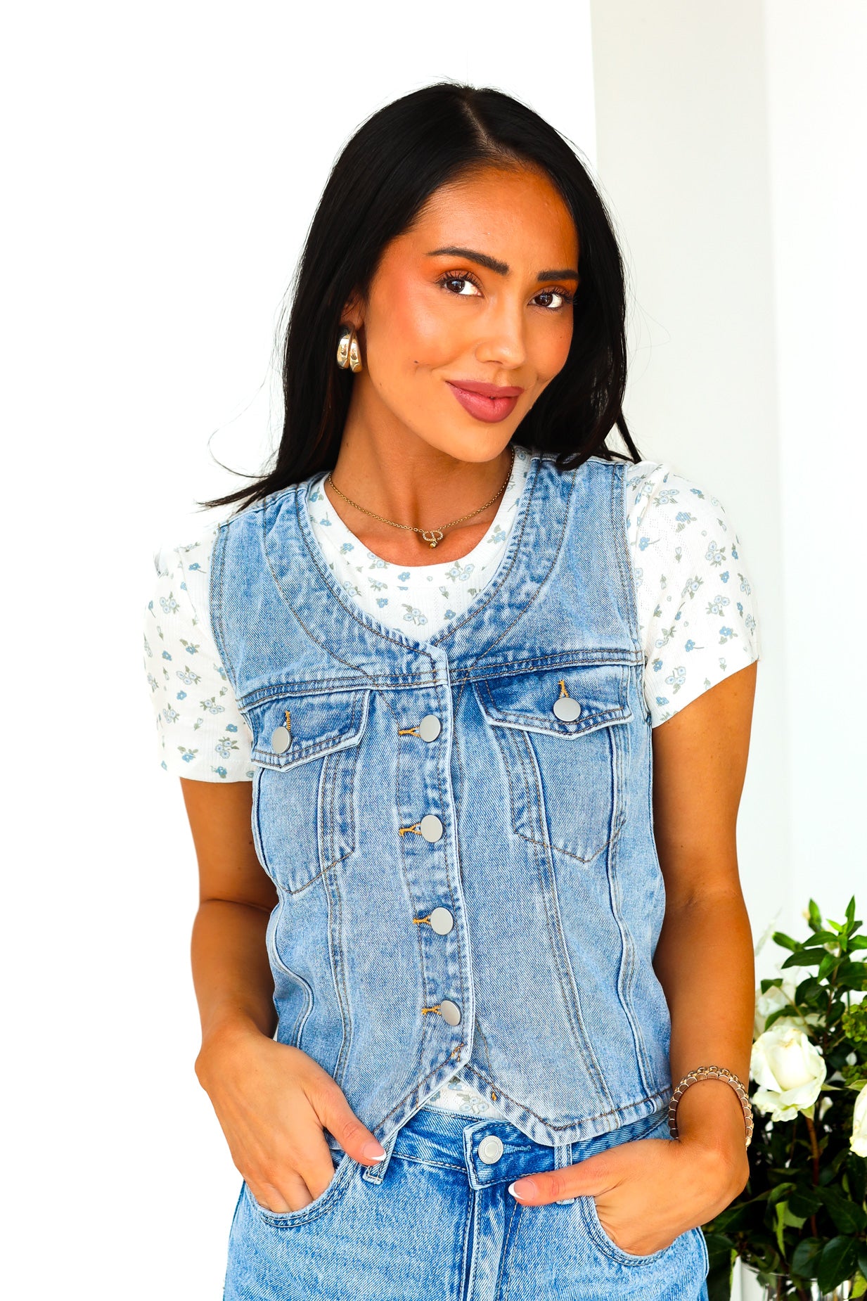 Feeling Breezy Denim Vest