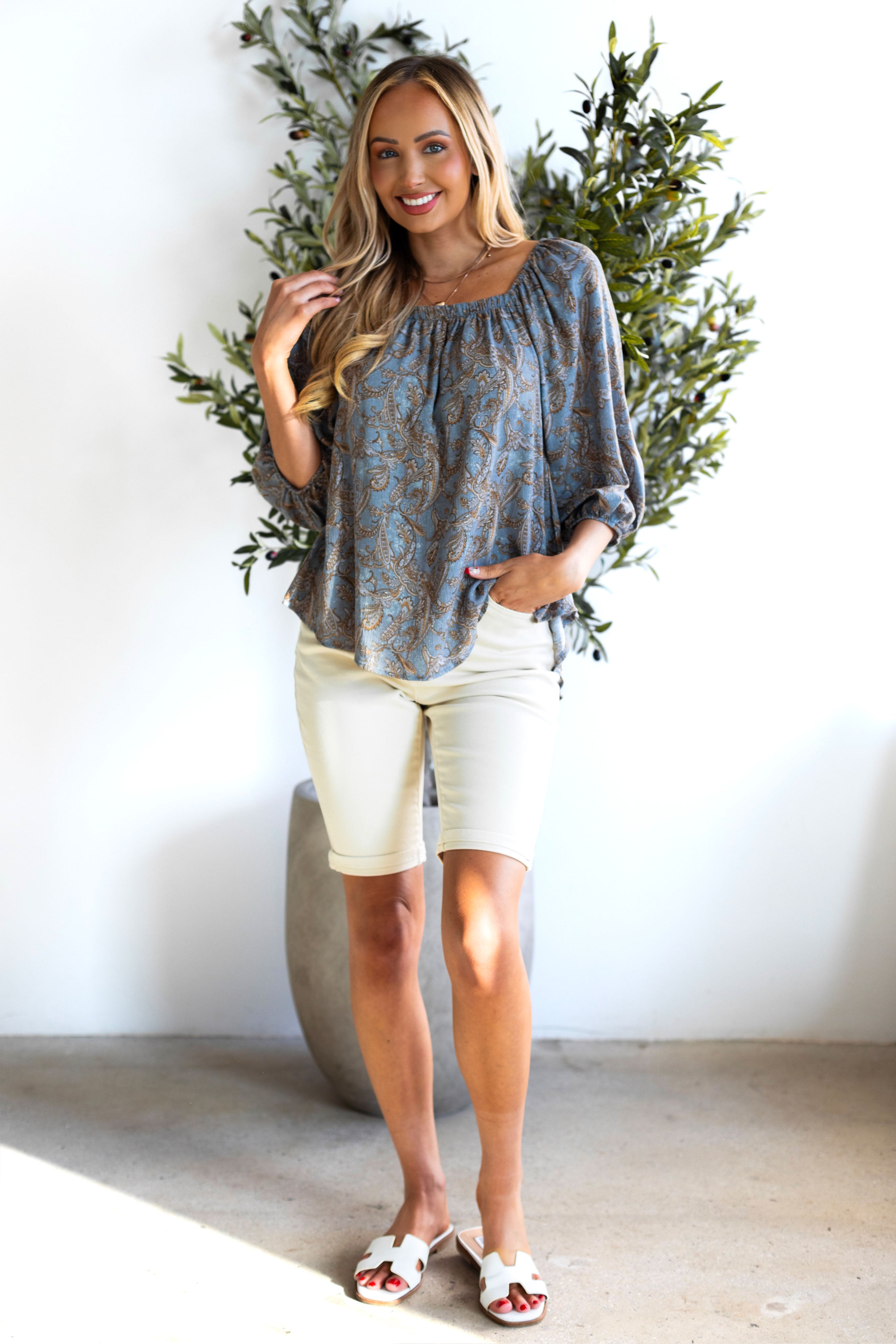 Matching My Gratitude Bermuda Shorts