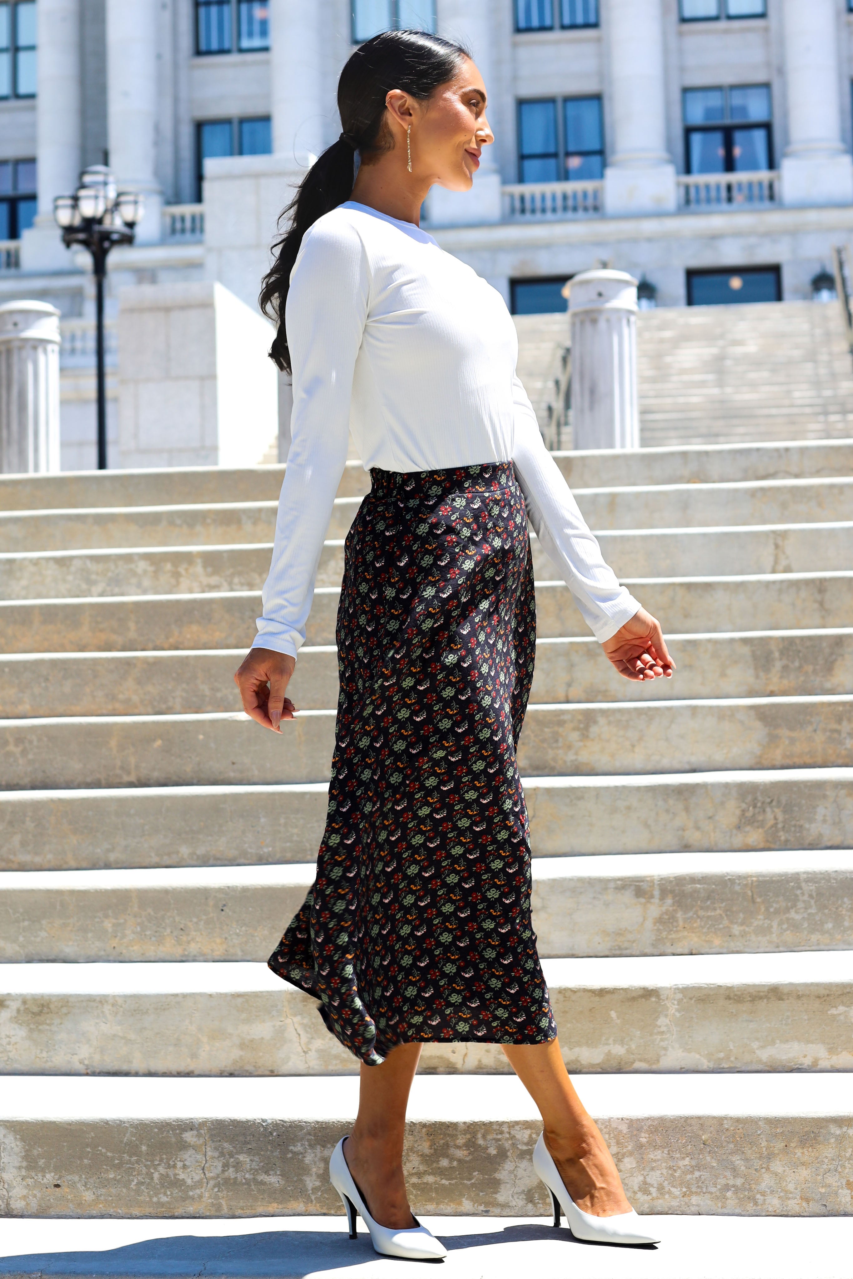 Always Included Midi Slip Skirt