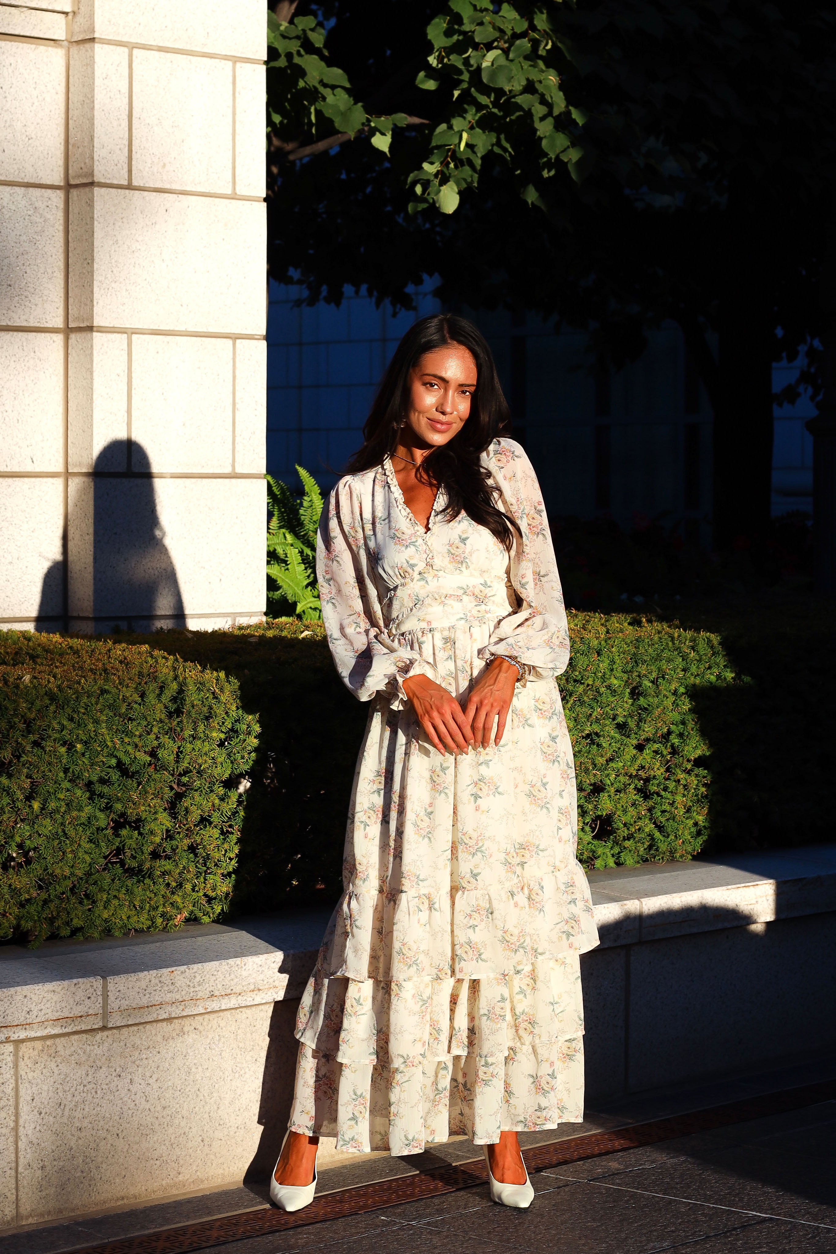 The Flourish Modest Floral Dress