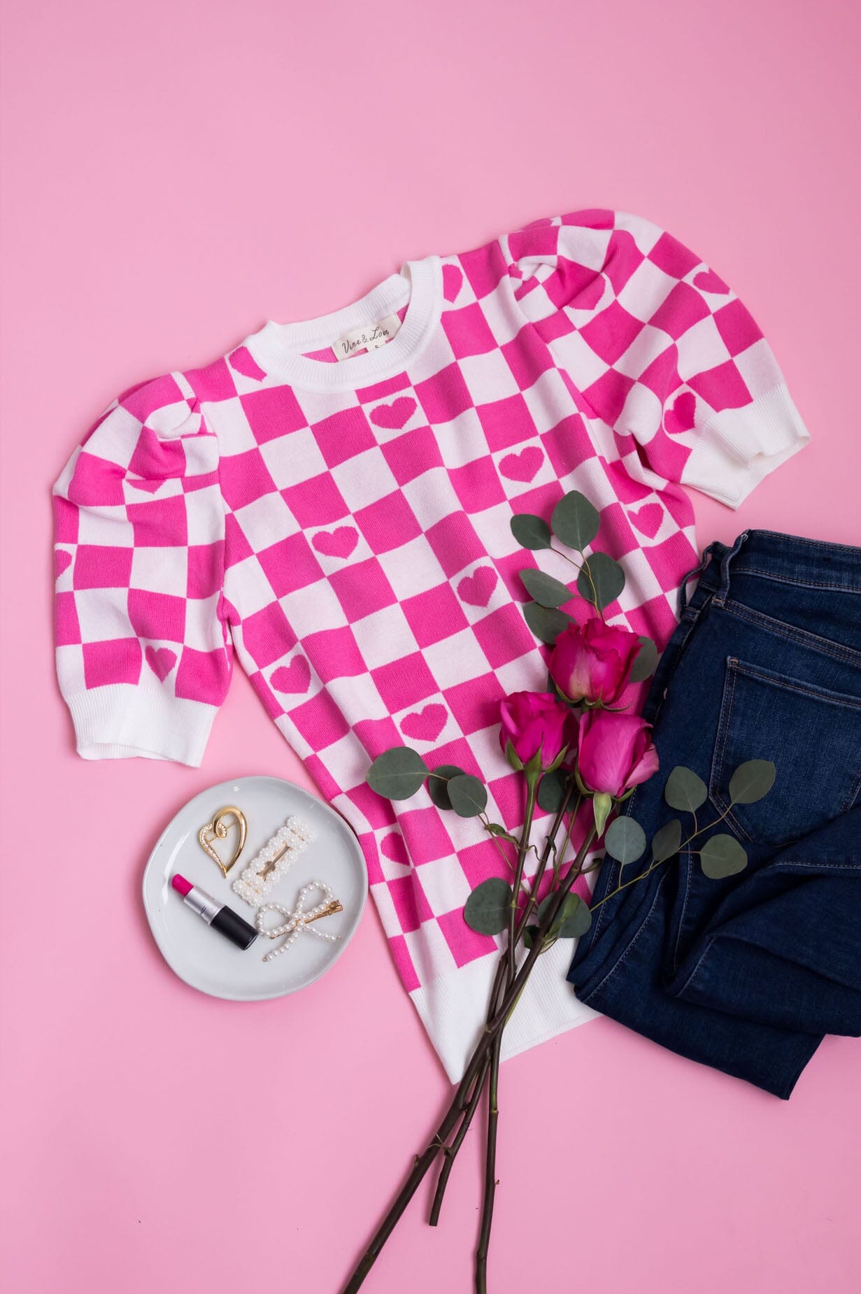 Not Playing Games Puff Sleeve Sweater Modest Dresses vendor-unknown 