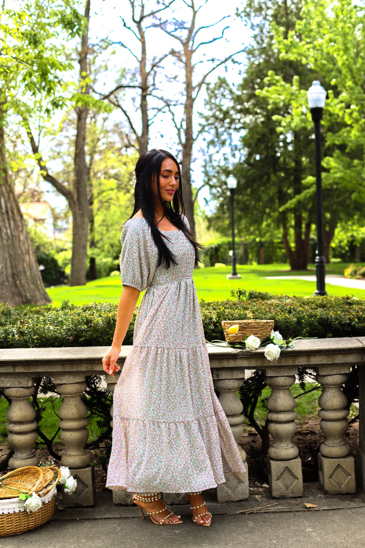 The Indy Modest Floral Dress