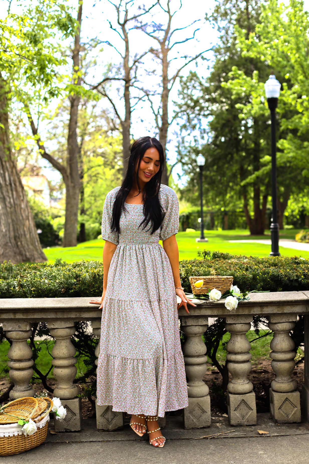 The Indy Modest Floral Dress