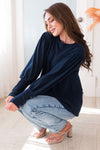 Warm Soft & Sophisticated Button Sleeve Sweater Tops vendor-unknown 
