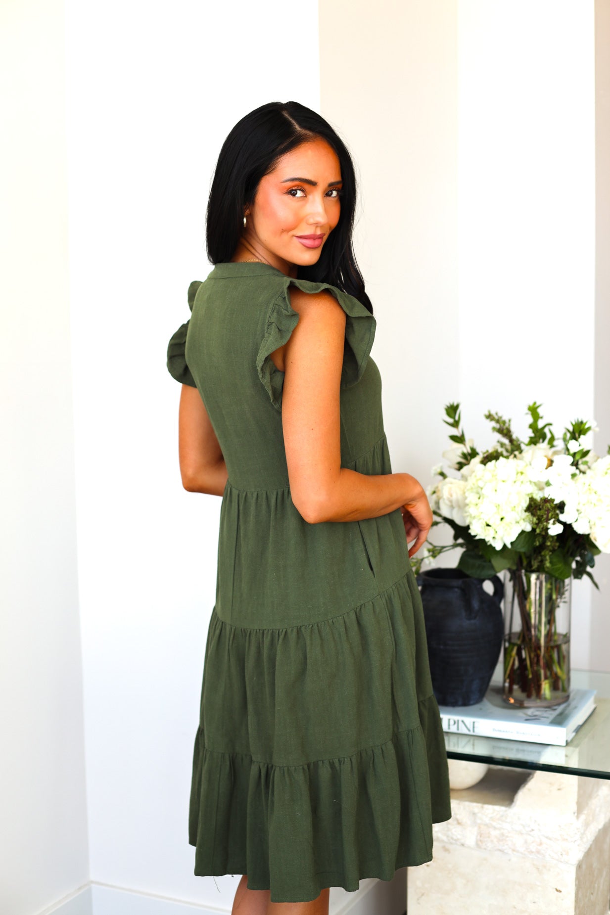 The Tara Modest Mid-length Dress Vineyard / L | NeeSee's Dresses The Tara Modest Mid-length Dress Vineyard / L | NeeSee's Dresses