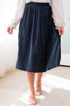 Rich & Velvety Pleated Midi Skirt Modest Dresses vendor-unknown