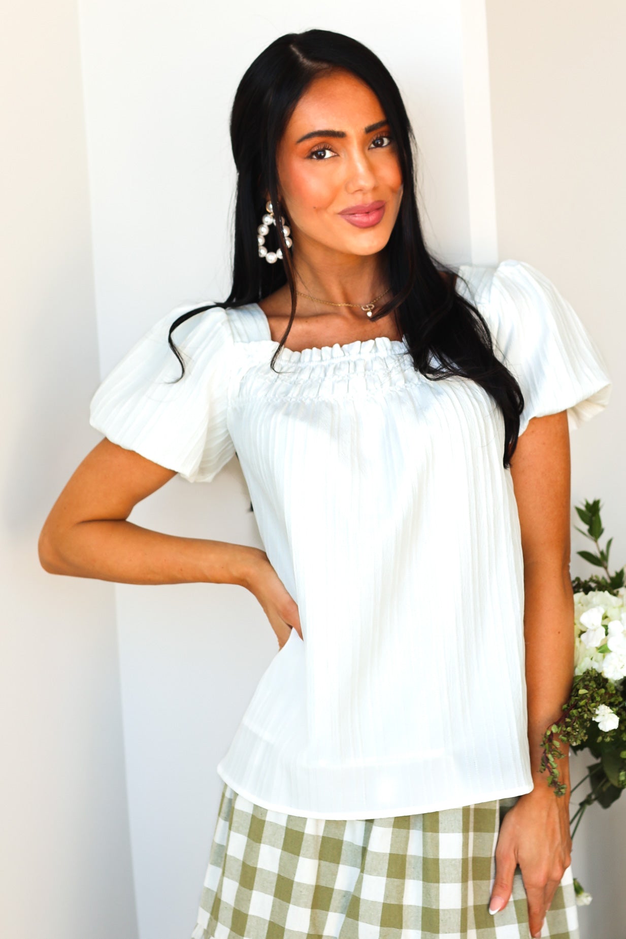 Woven Crinkle Blouse
