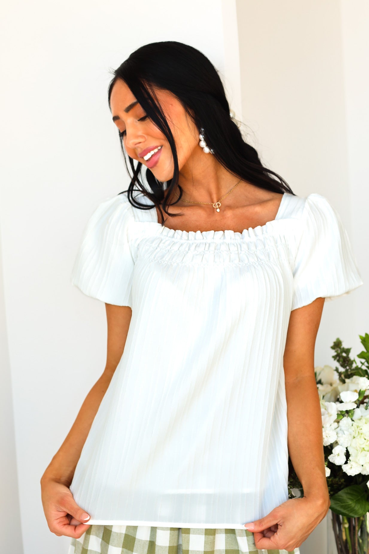 Woven Crinkle Blouse