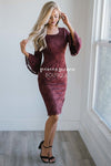 The April Modest Dresses vendor-unknown Dusty Burgundy XS