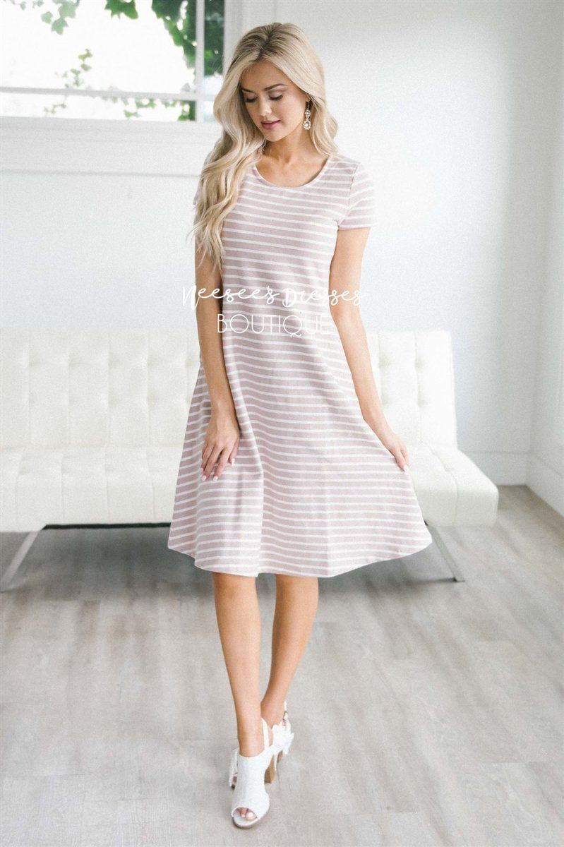 The Jenny Modest Dresses vendor-unknown Dusty Pink XS 