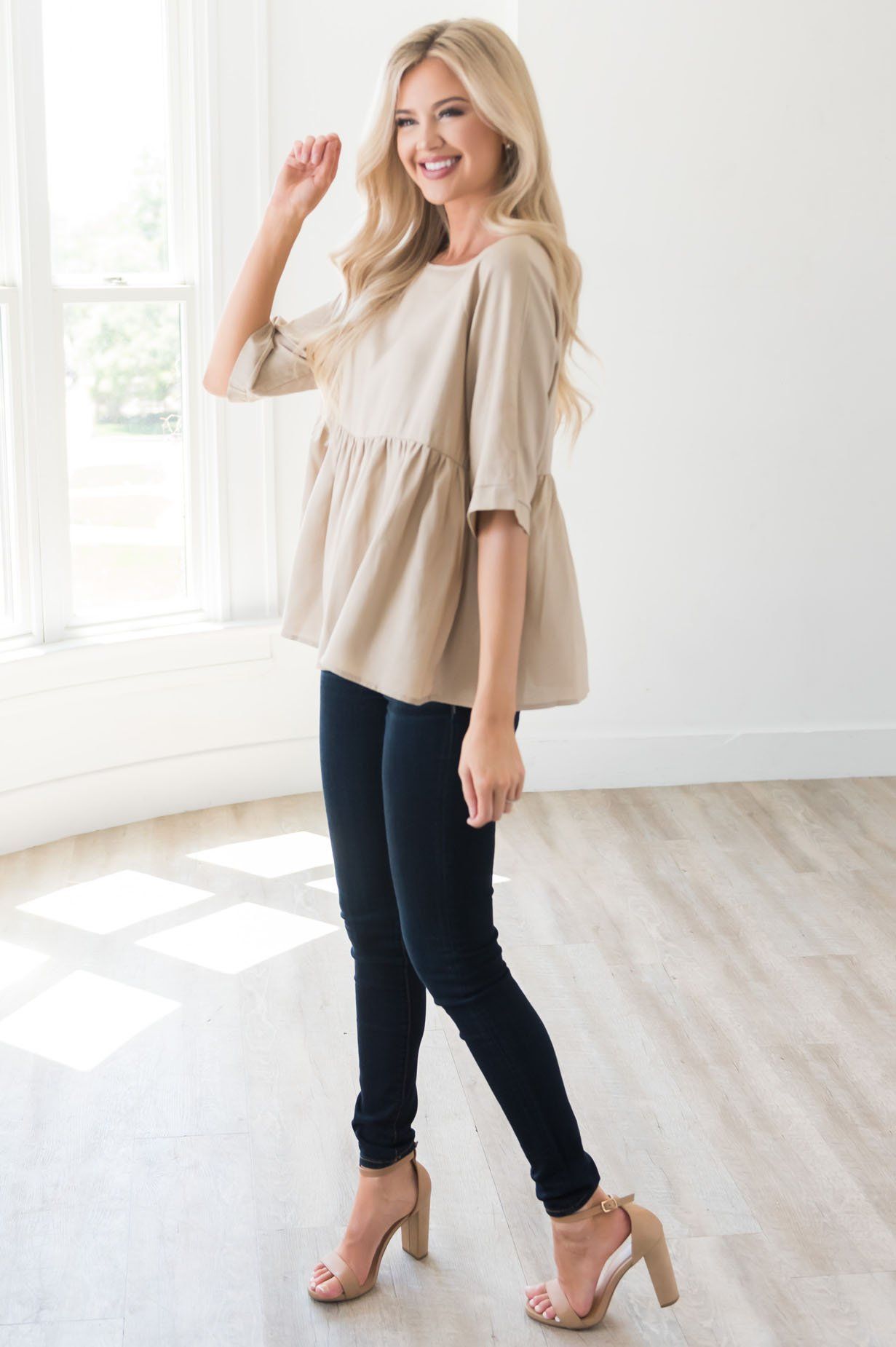 Amazing Views Modest Blouse Tops vendor-unknown 