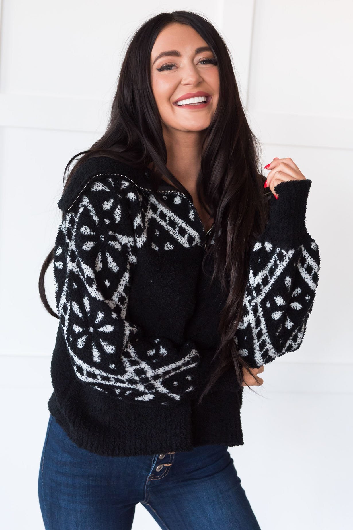 Hidden Gem Modest Pullover Sweater Modest Dresses vendor-unknown 