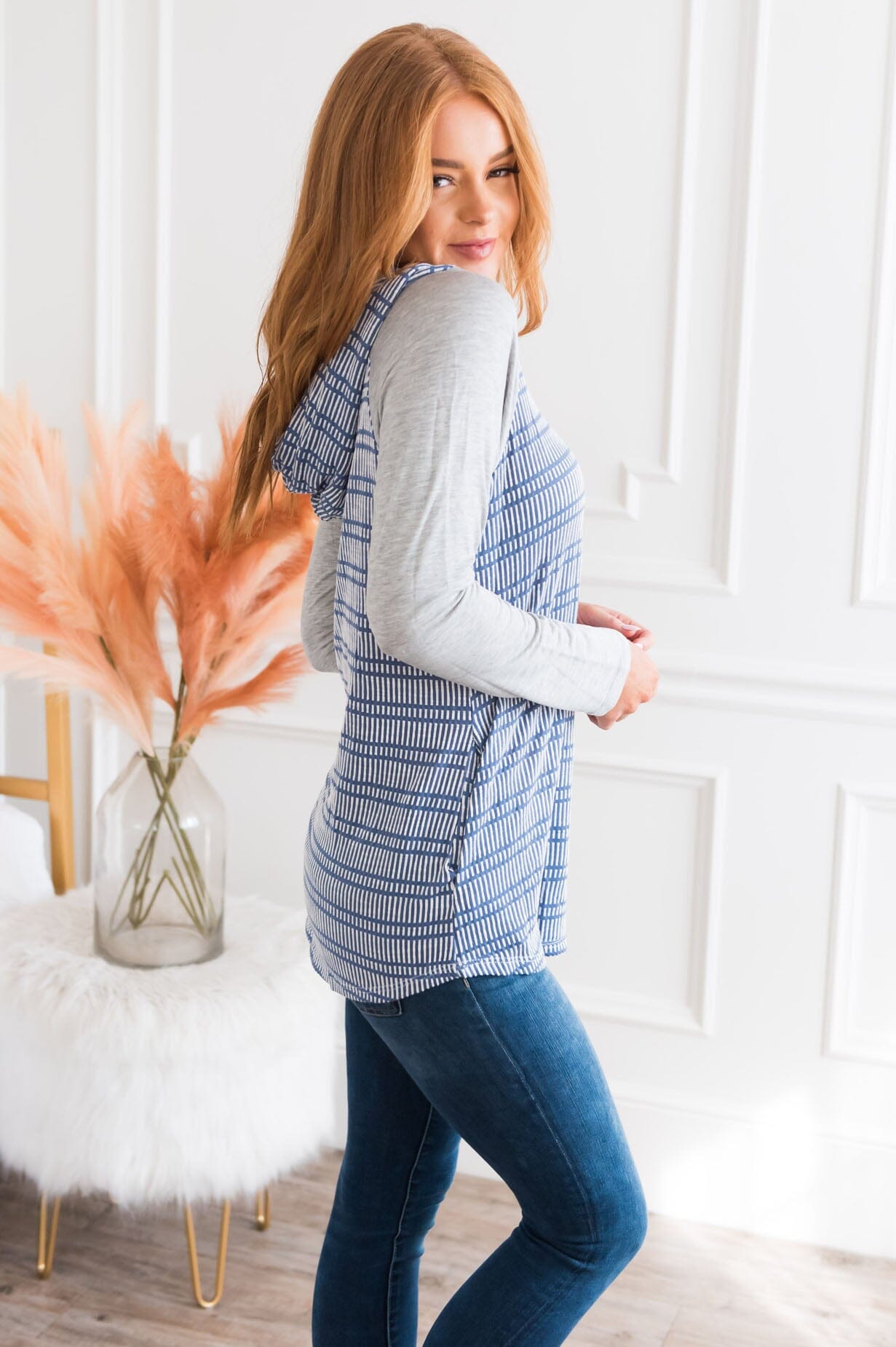 I Won't Give Up Modest Hoodie Top NeeSee's Dresses 