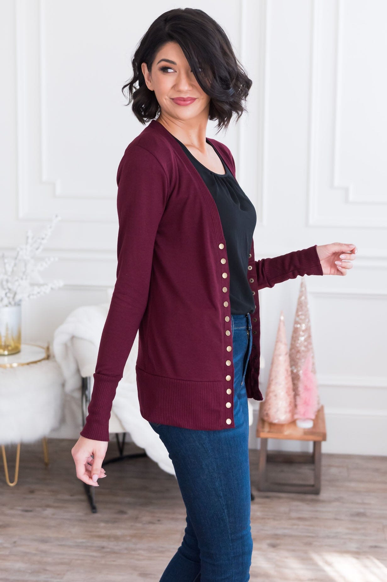 Free Soul Modest Button Cardigan New Year SALE vendor-unknown 