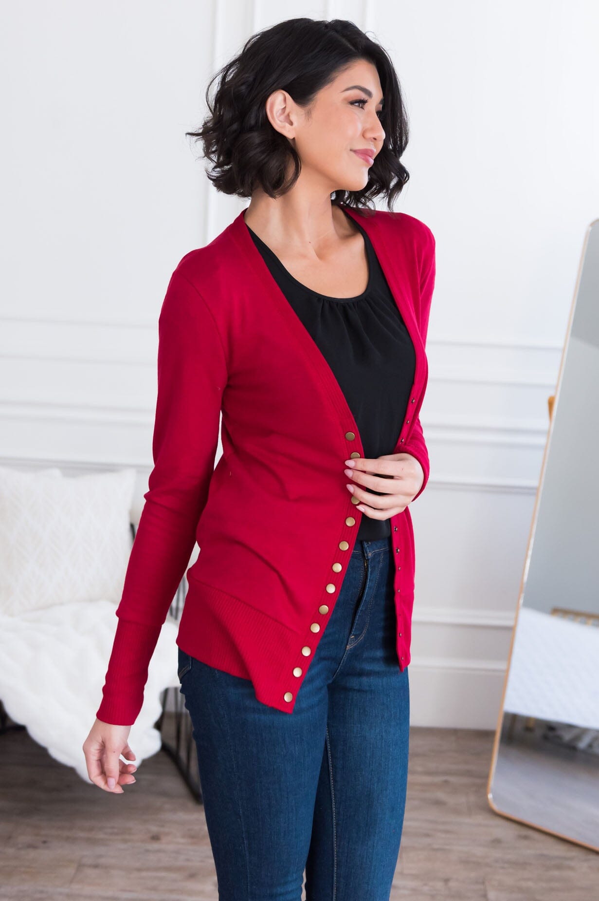 Free Soul Modest Button Cardigan New Year SALE vendor-unknown 