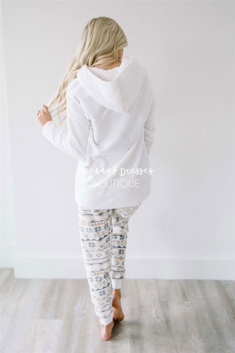 Ivory Snowflake Jammie Set New Year SALE vendor-unknown 