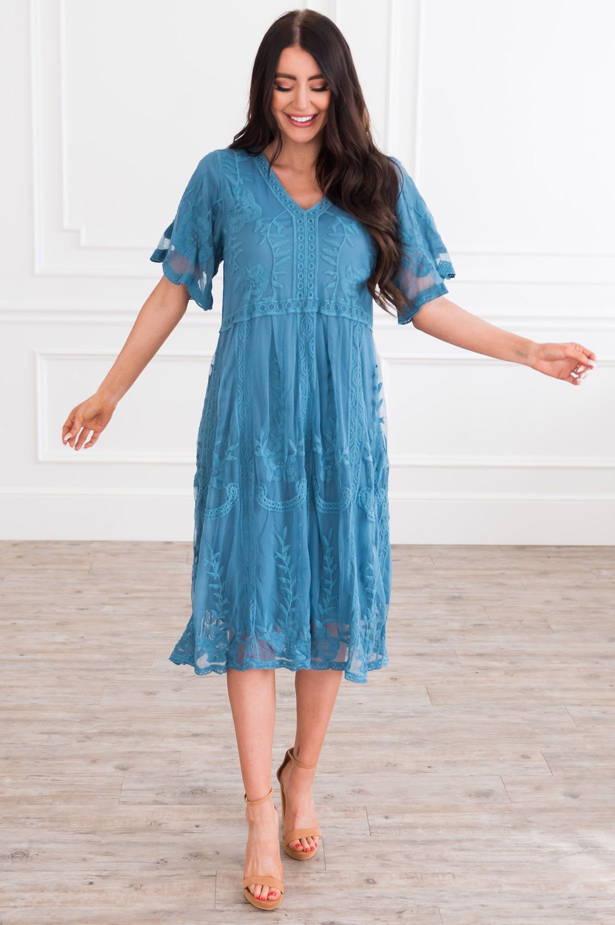 The Paizley Boho Dress Modest Dresses vendor-unknown 