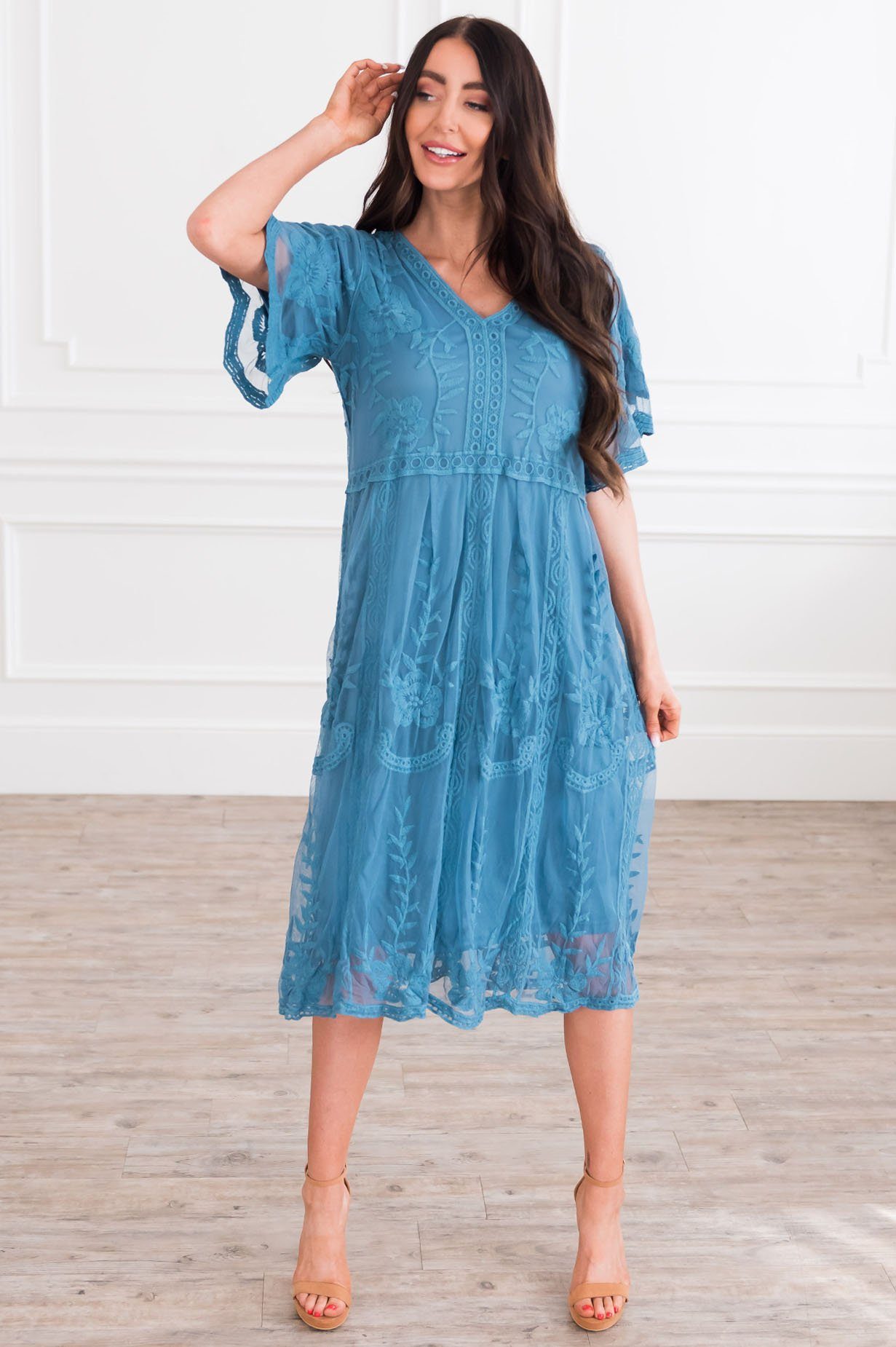 The Paizley Boho Dress Modest Dresses vendor-unknown 